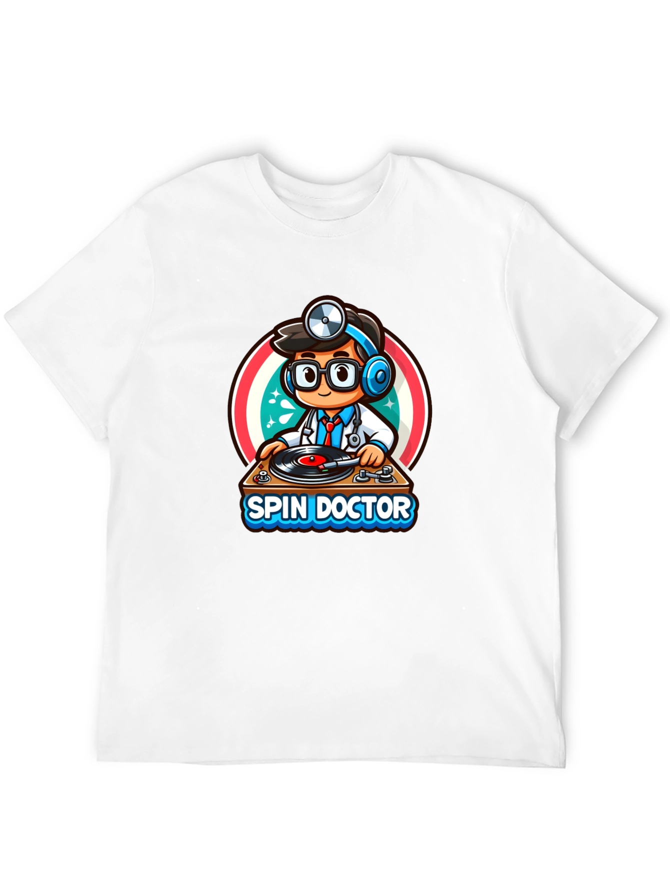 Spin Doctor T-Shirt - DJ Doctor Cartoon - 12