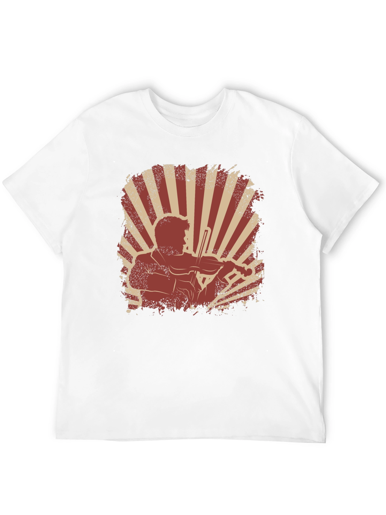 Black Violinist Graphic T-Shirt - Vintage Style view 12