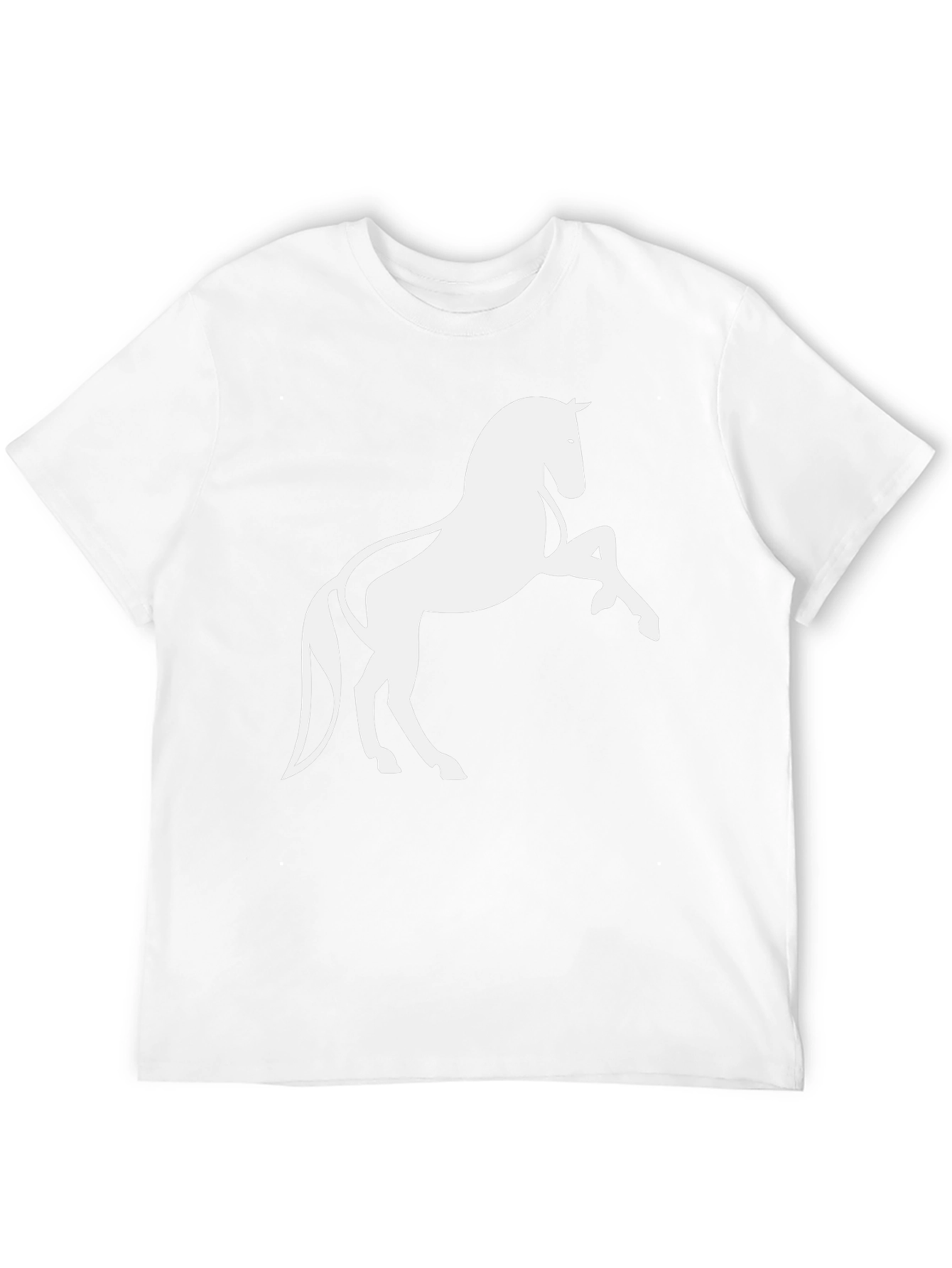 Black Black T-Shirt with Horse Graphic view 12