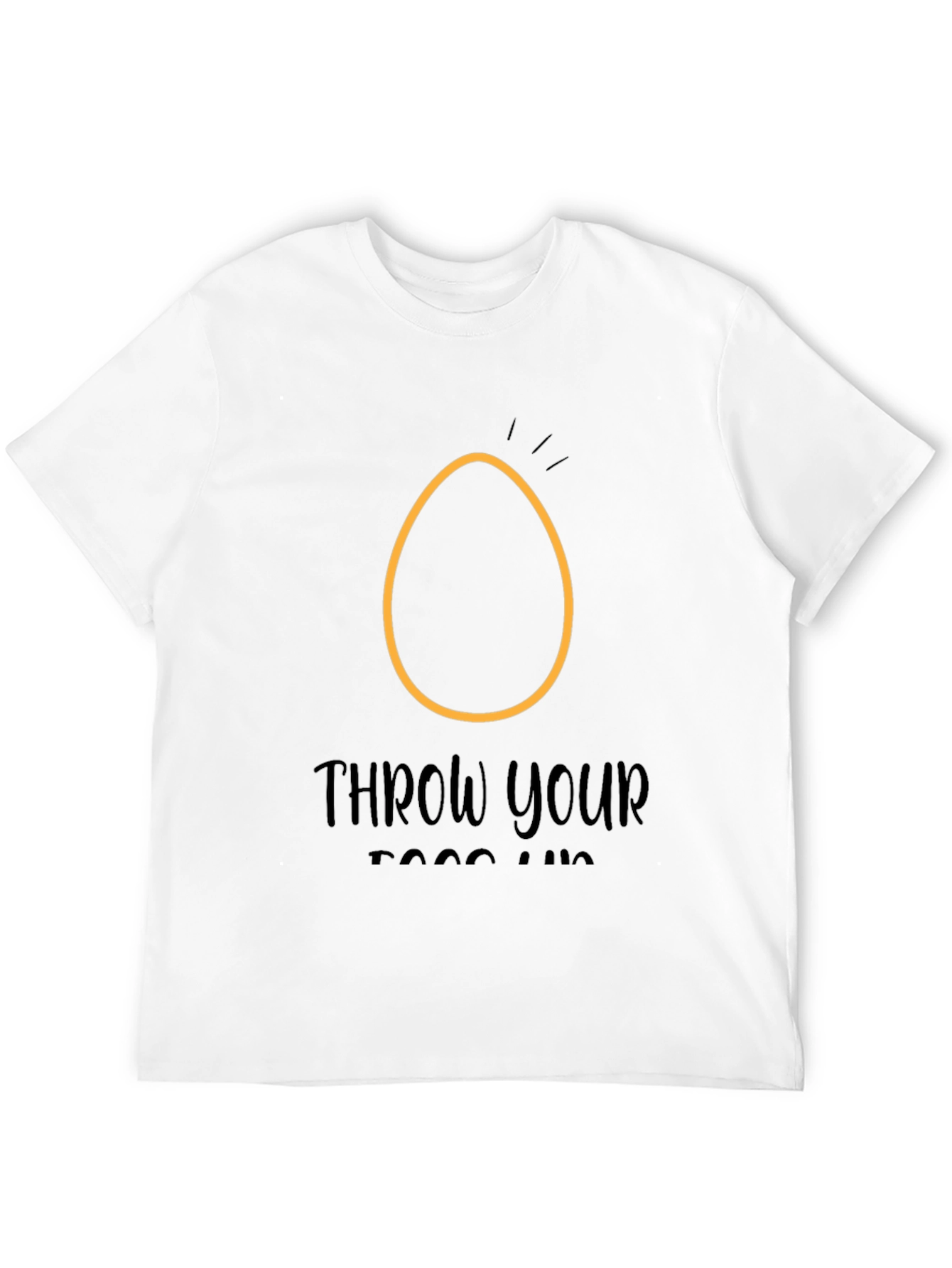 Black Throw Your Eggs Up T-Shirt view 12