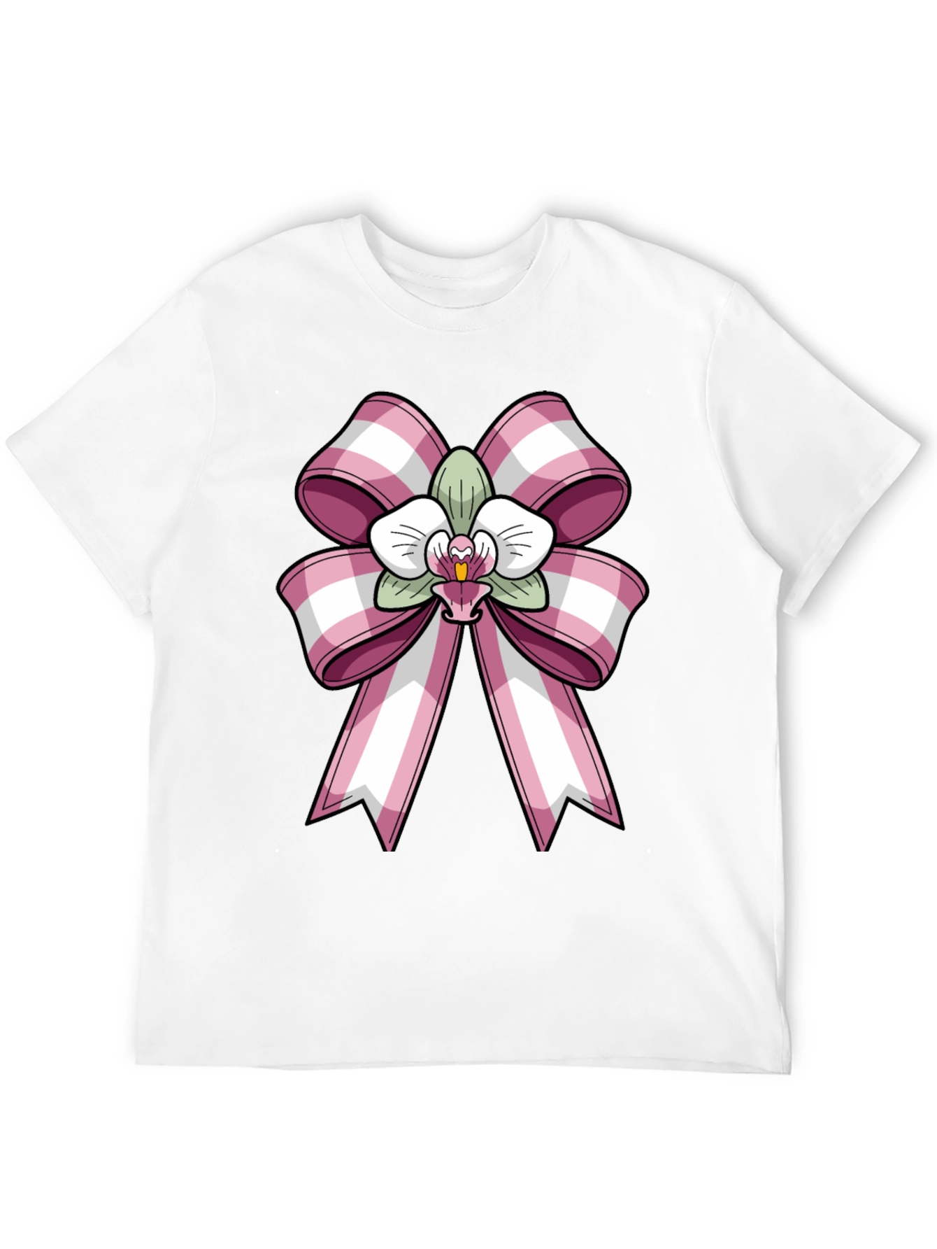 Black Orchid Bow Graphic Tee - Stylish Casual Wear view 12