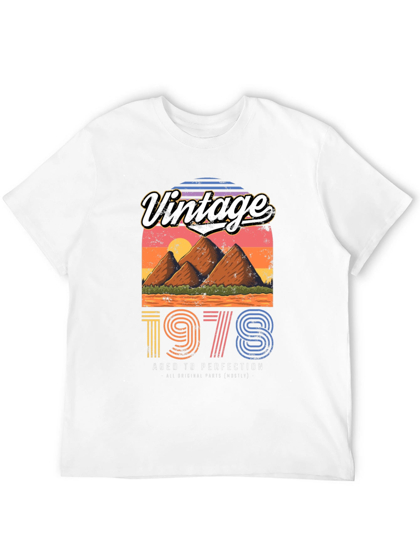 Black Vintage 1978 Aged to Perfection T-Shirt view 12