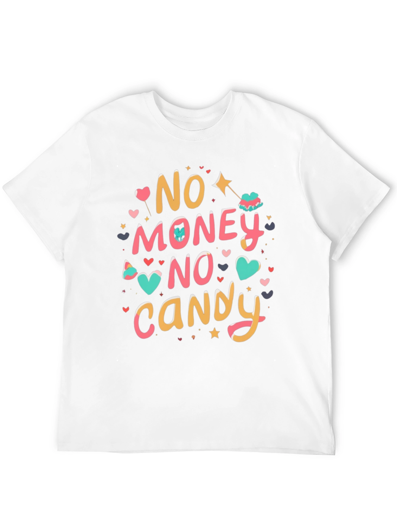 Black No Money No Candy Graphic Tee view 12