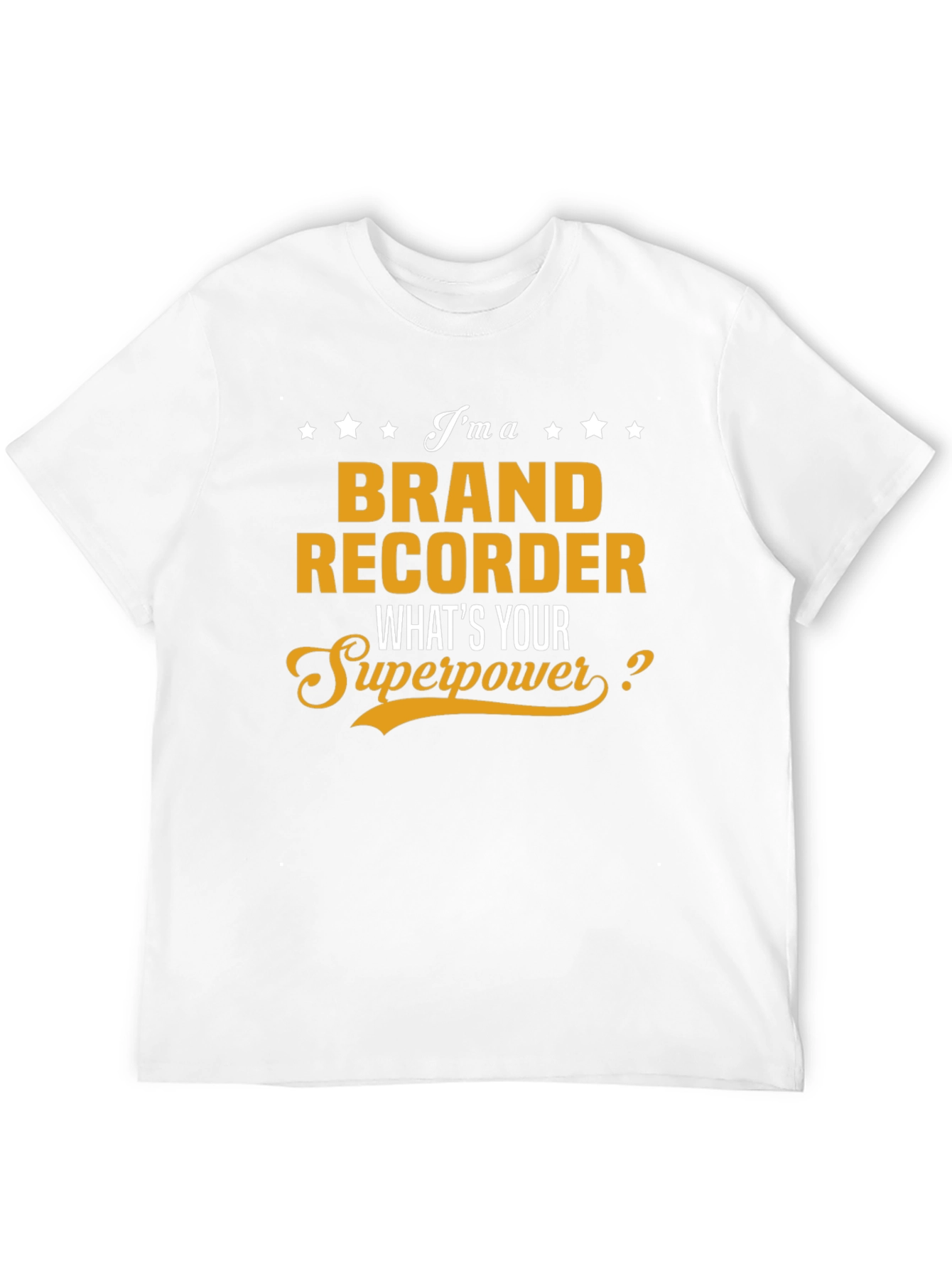 Black Brand Recorder Superpower Graphic Tee view 12
