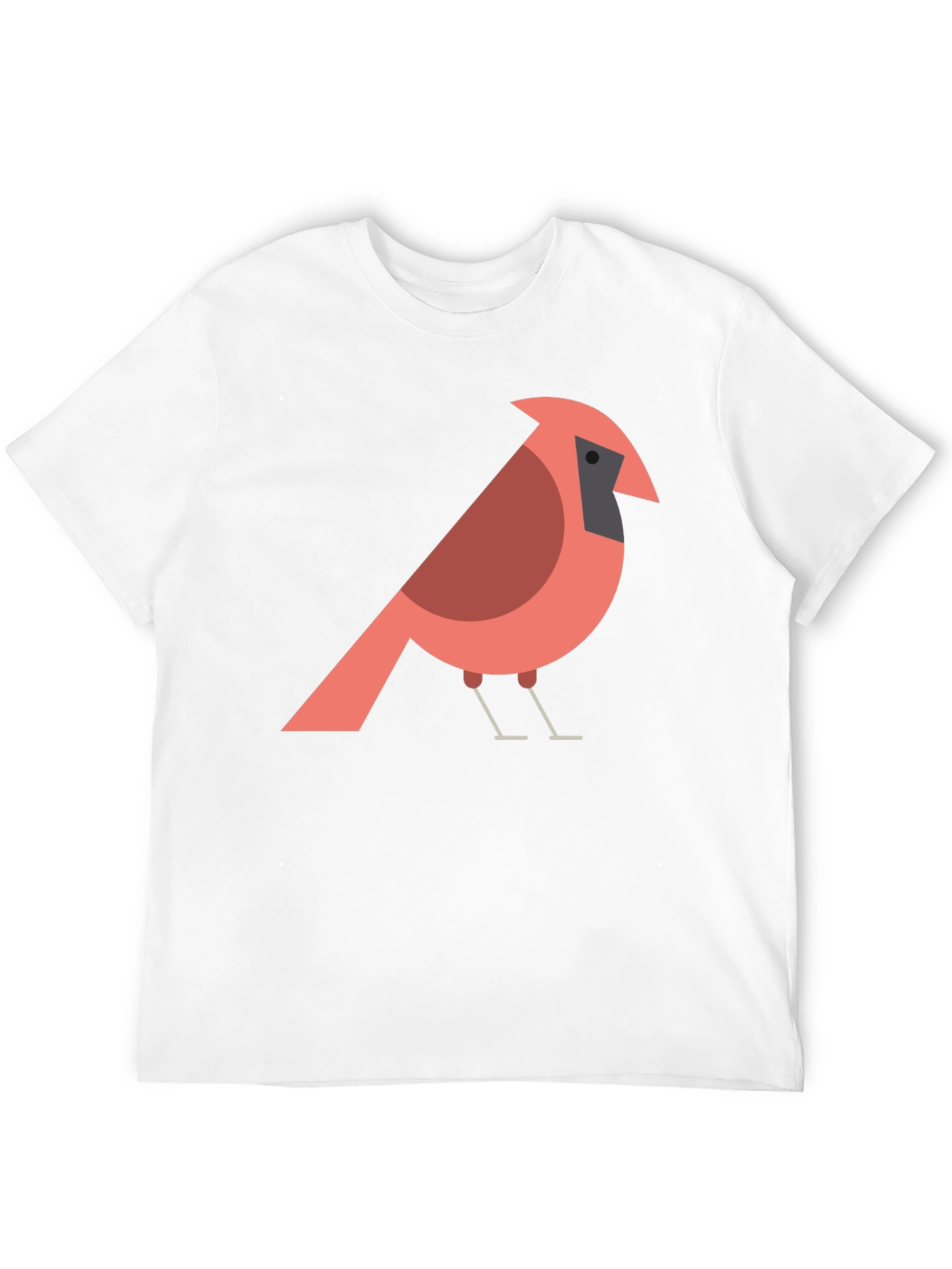 Black Cardinal Bird Graphic T-Shirt - Casual Cotton Tee view 12