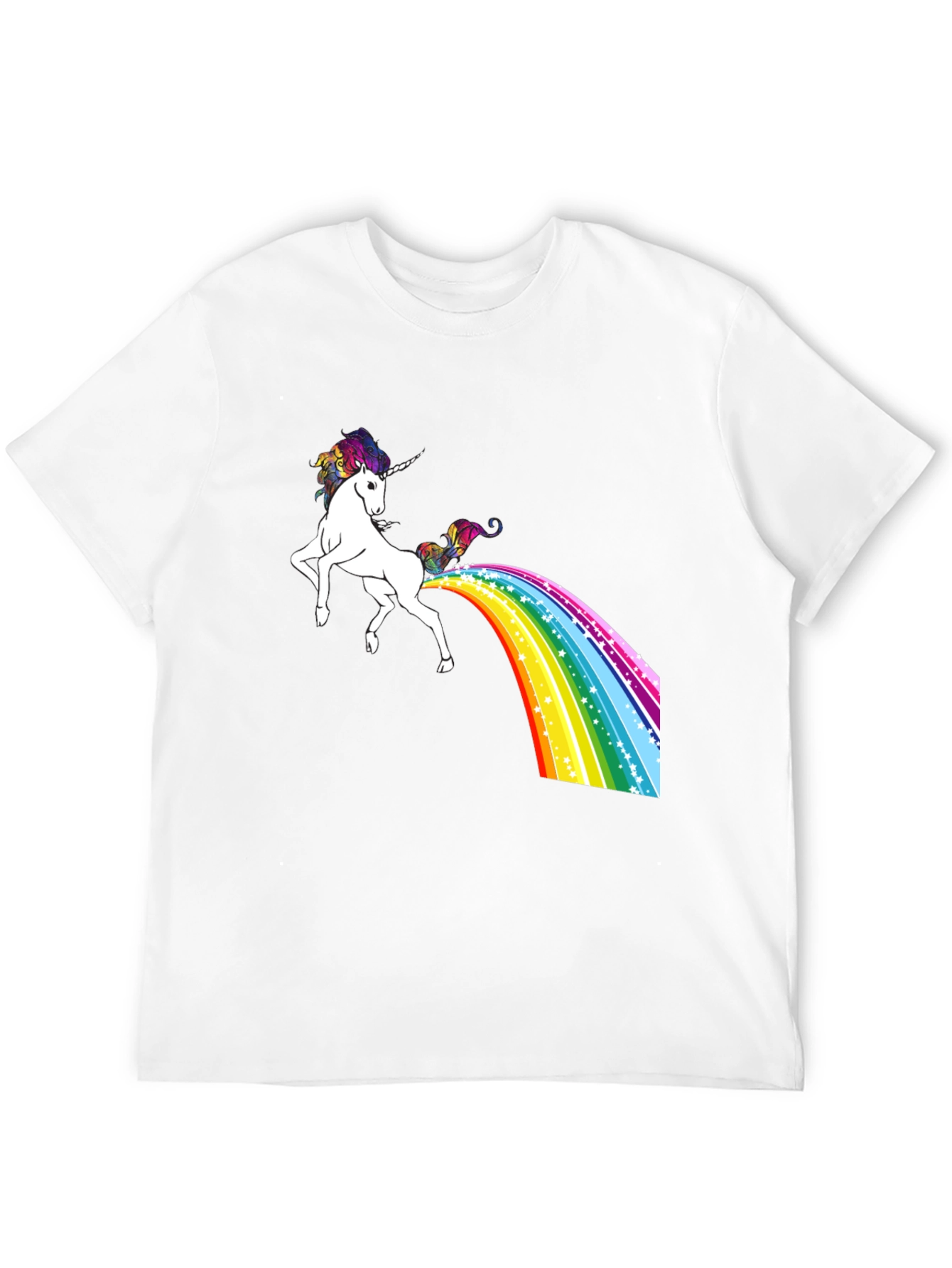 Black Rainbow Unicorn T-Shirt - Magical Poop! view 12