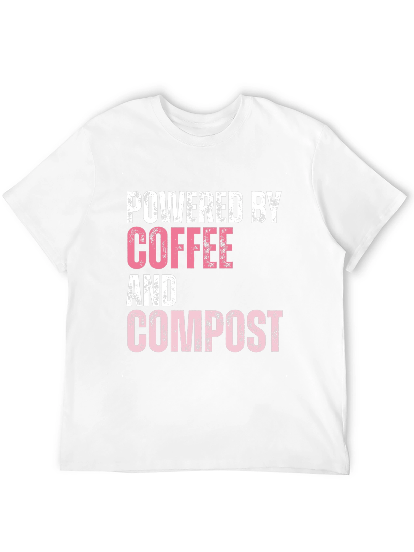 Black Powered By Coffee & Compost Graphic Tee - Eco Friendly view 12