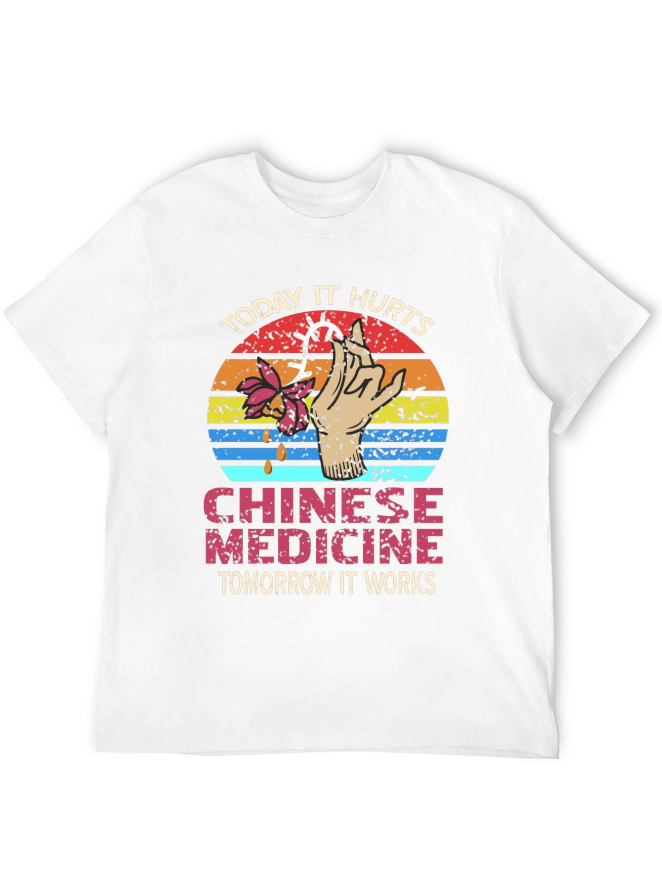 Black Chinese Medicine T-Shirt: Today It Hurts view 12