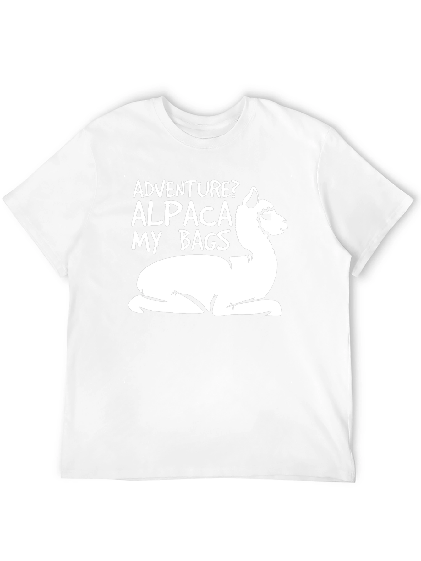 Black Adventure Alpaca T-Shirt - Funny Graphic Tee view 12