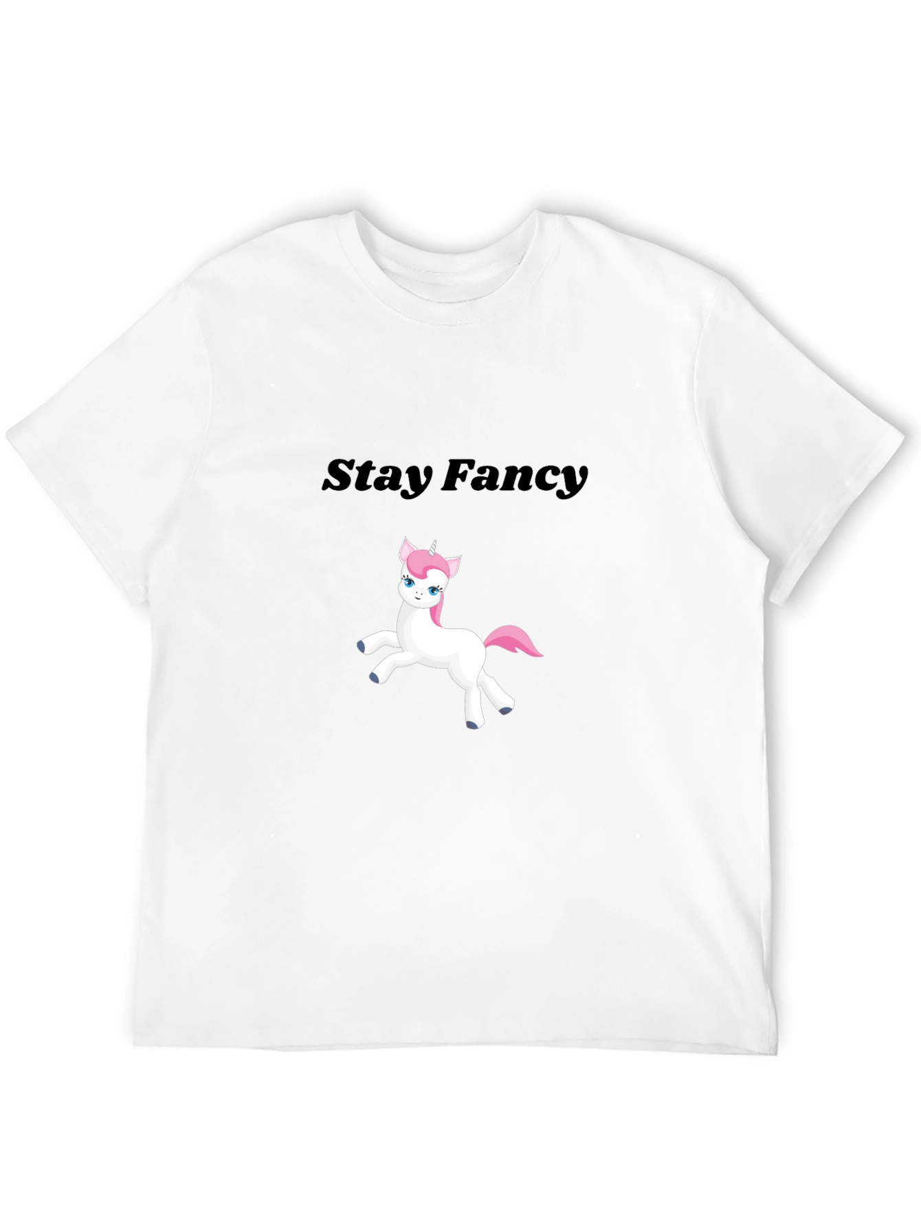 Black Stay Fancy Unicorn Graphic T-Shirt view 12
