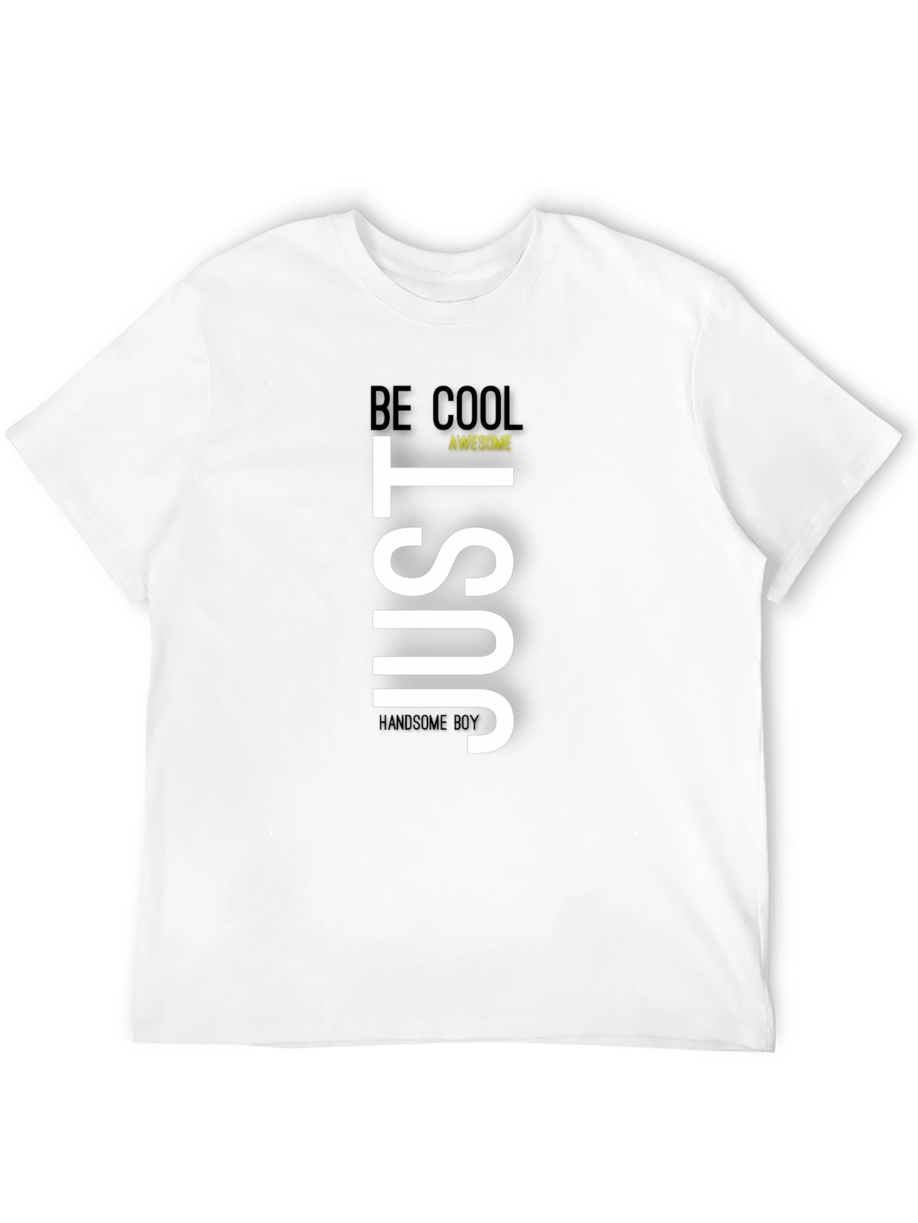 Black Just Be Cool Graphic Tee - Men's Black T-Shirt view 12