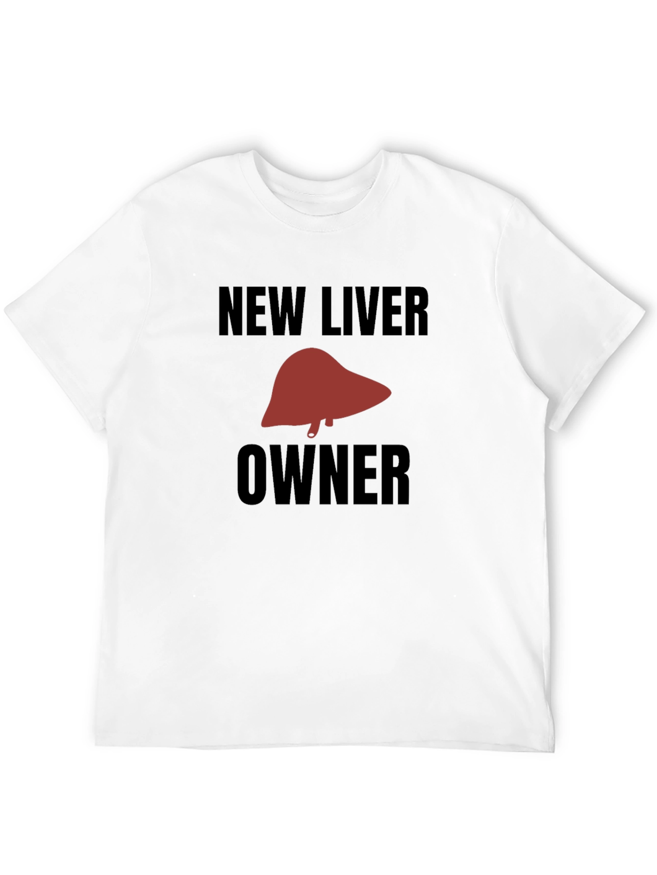 Black New Liver Owner Graphic Tee - Black Humor T-Shirt view 12