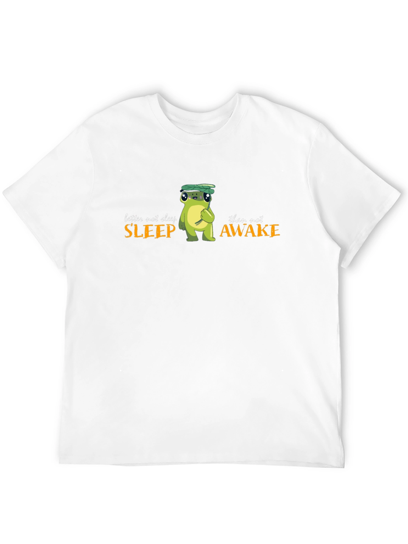 Black Better Not Sleep Frog Graphic Black T-Shirt view 12