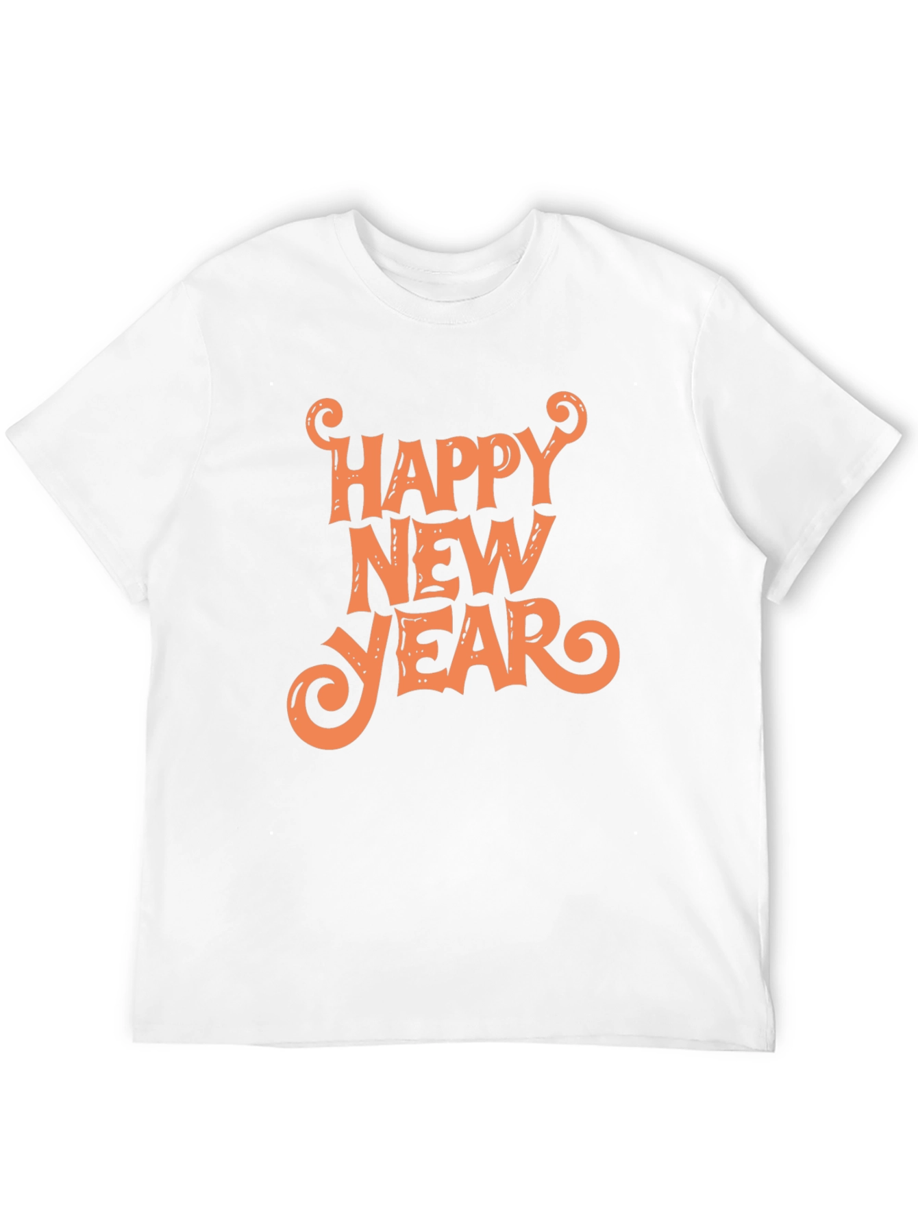 Black Happy New Year Graphic Tee - Black Unisex T-Shirt view 12