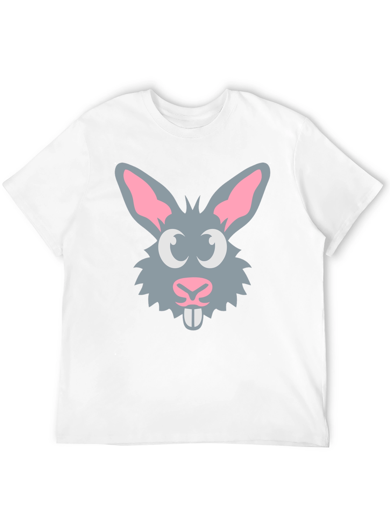 Black Bunny Graphic Tee - Fun Rabbit Design T-Shirt view 12