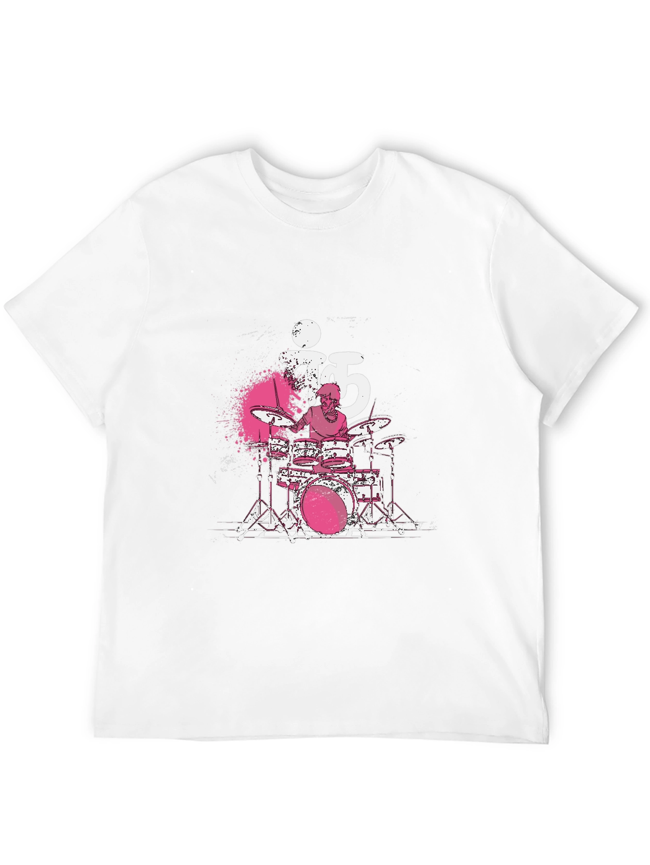 Black Drummer T-Shirt - Black Cotton Tee view 12