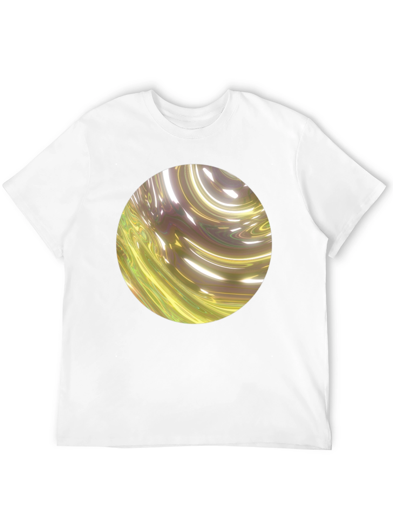 Black Abstract Swirl Graphic Black T-Shirt view 12
