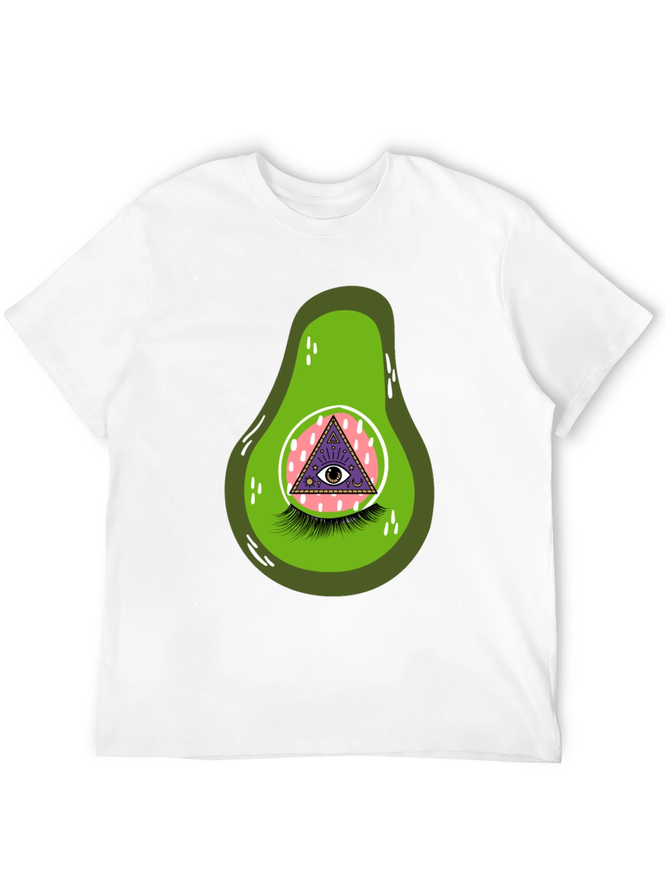 Black Avocado Eye Graphic T-Shirt - Unique & Fun view 12