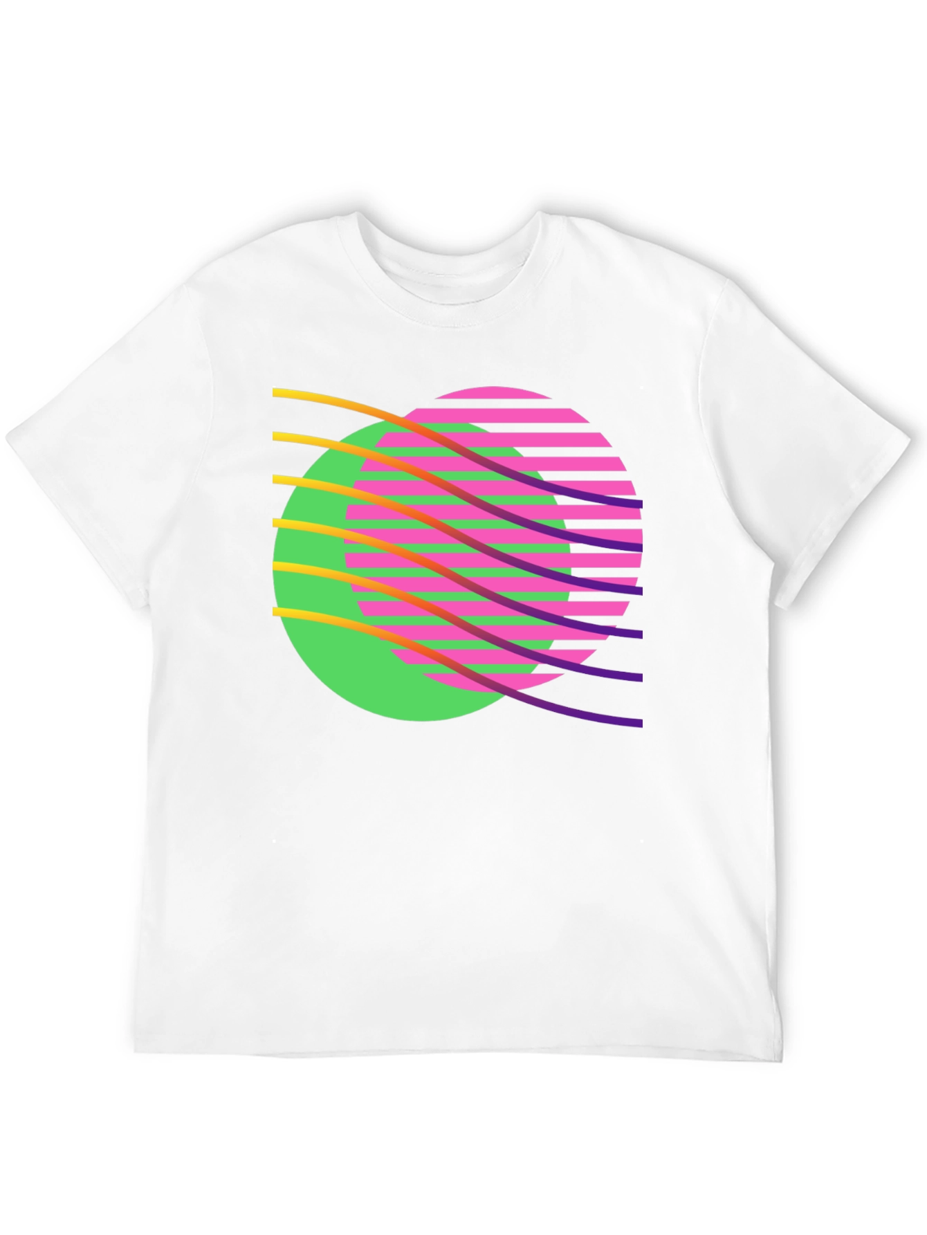 Black Retro Wave Graphic T-Shirt - Black view 12