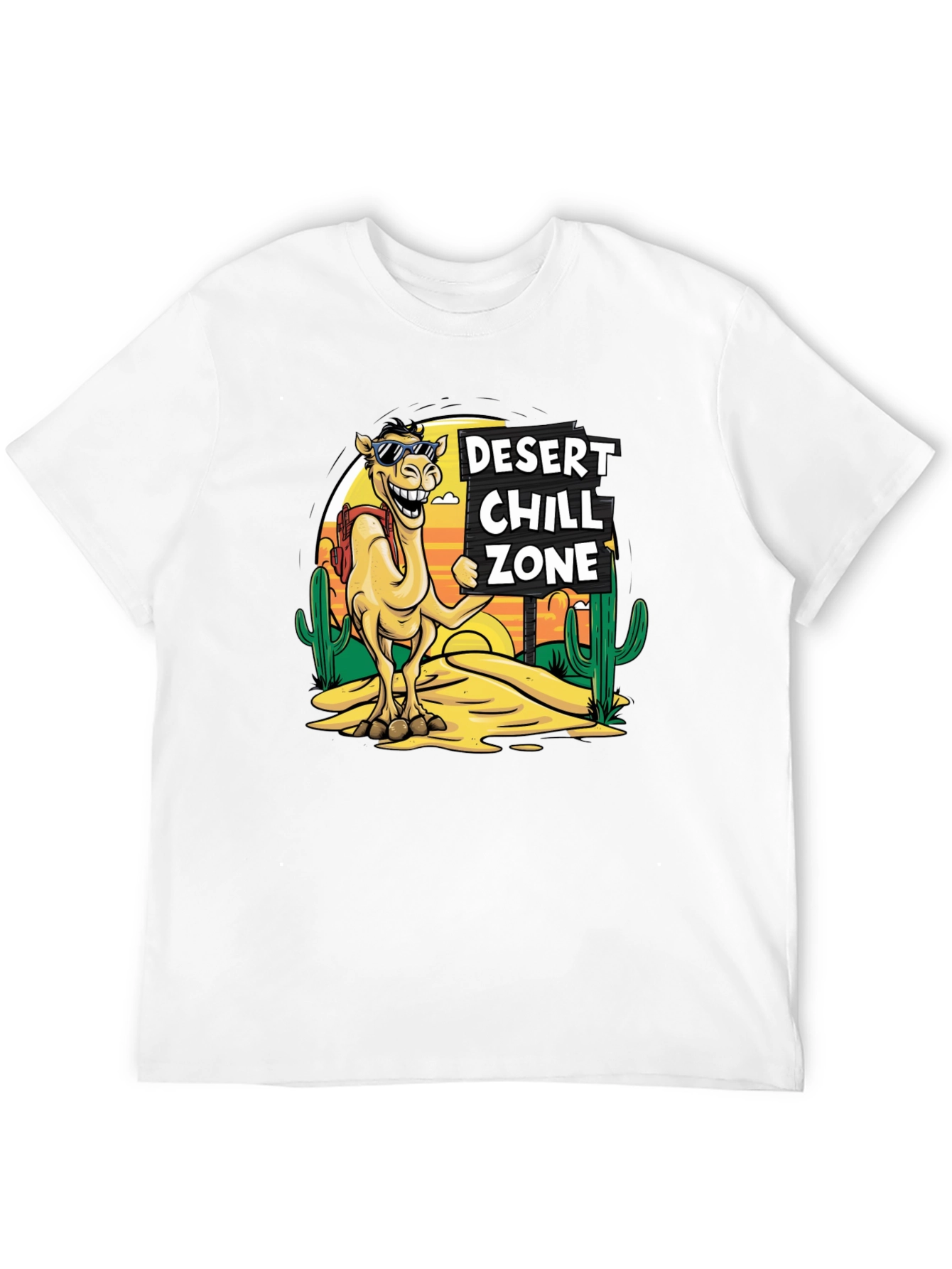 Black Desert Chill Zone Camel T-Shirt - Black view 12