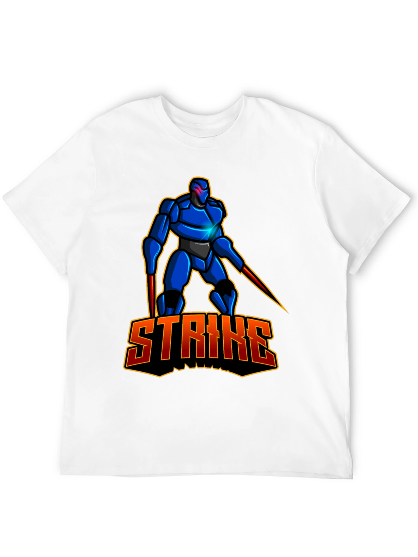 Black Robot Strike Graphic Tee - Black view 12