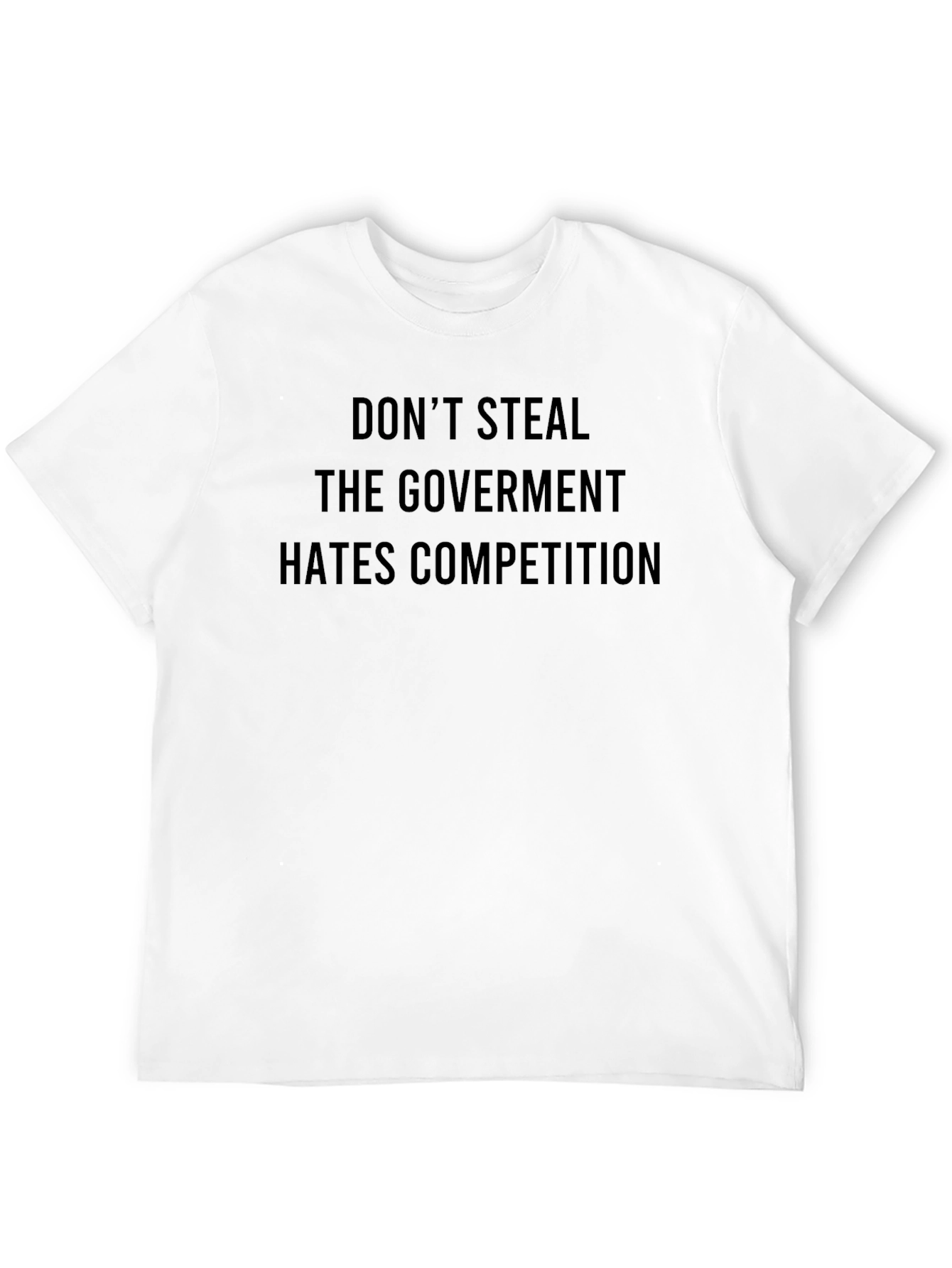 Black Don't Steal Government Competition Black Graphic Tee view 12