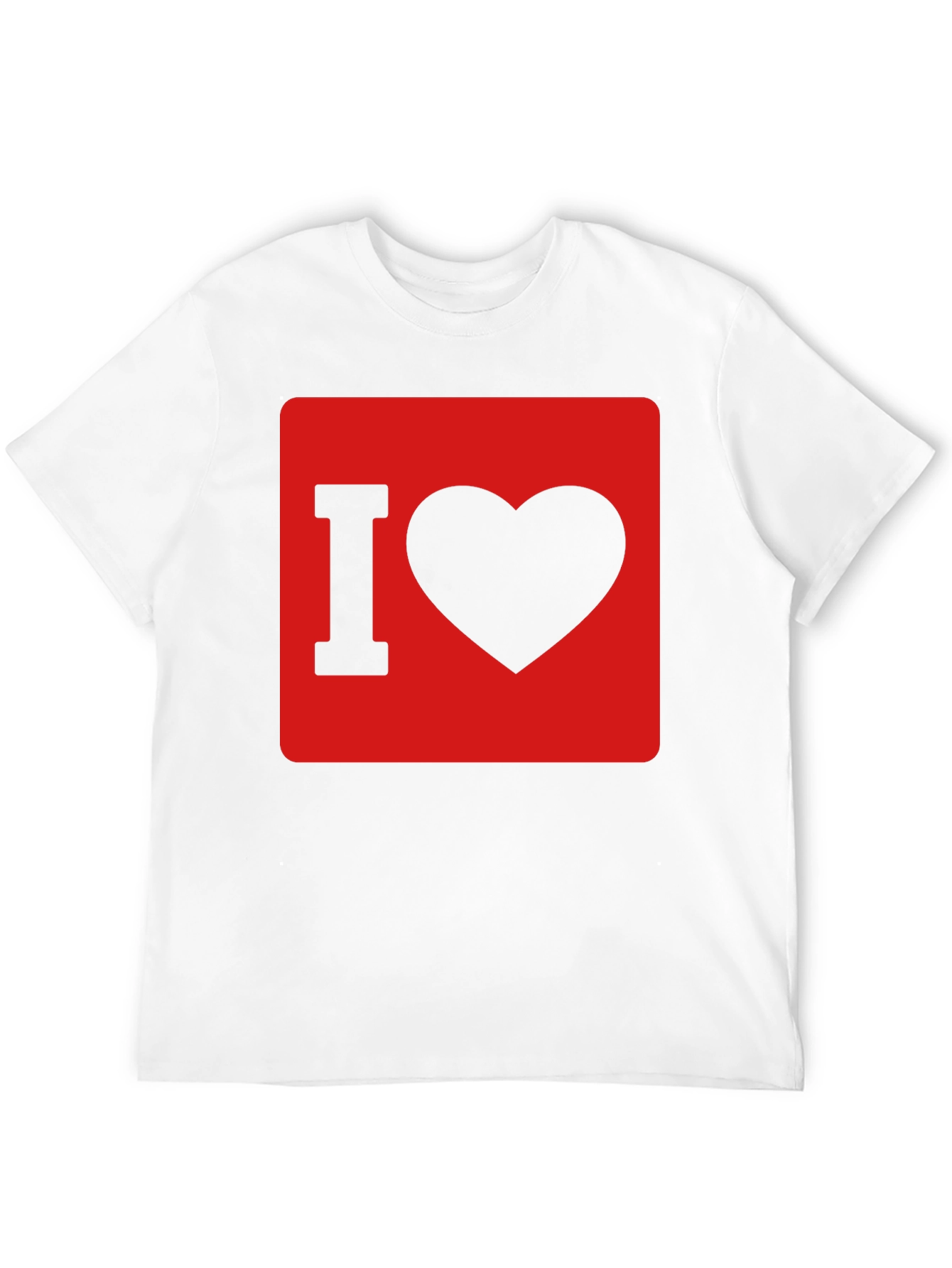 Black I Love Heart Graphic T-Shirt - Black Cotton Tee view 12