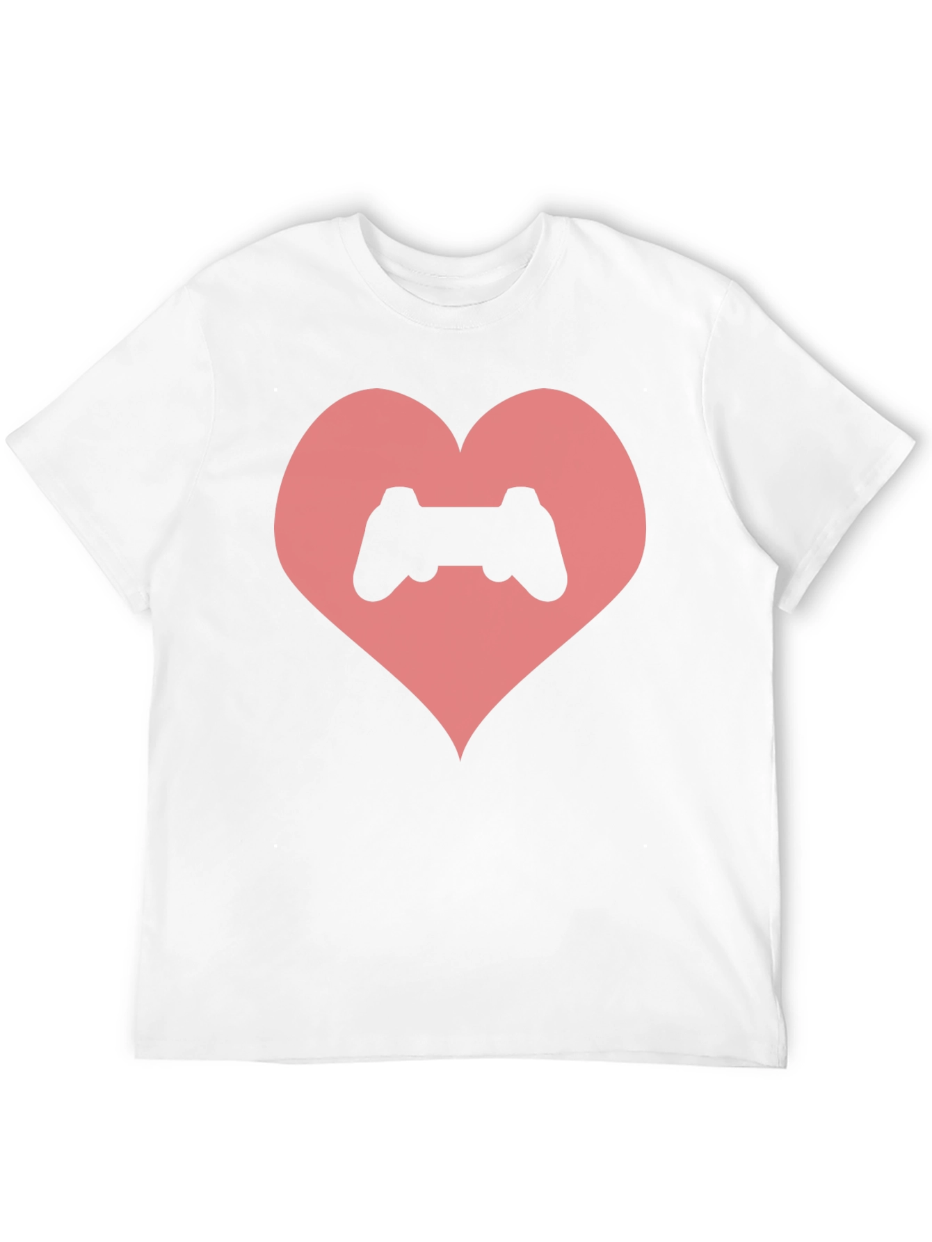 Black Gamer Heart T-Shirt - Love Gaming Tee view 12