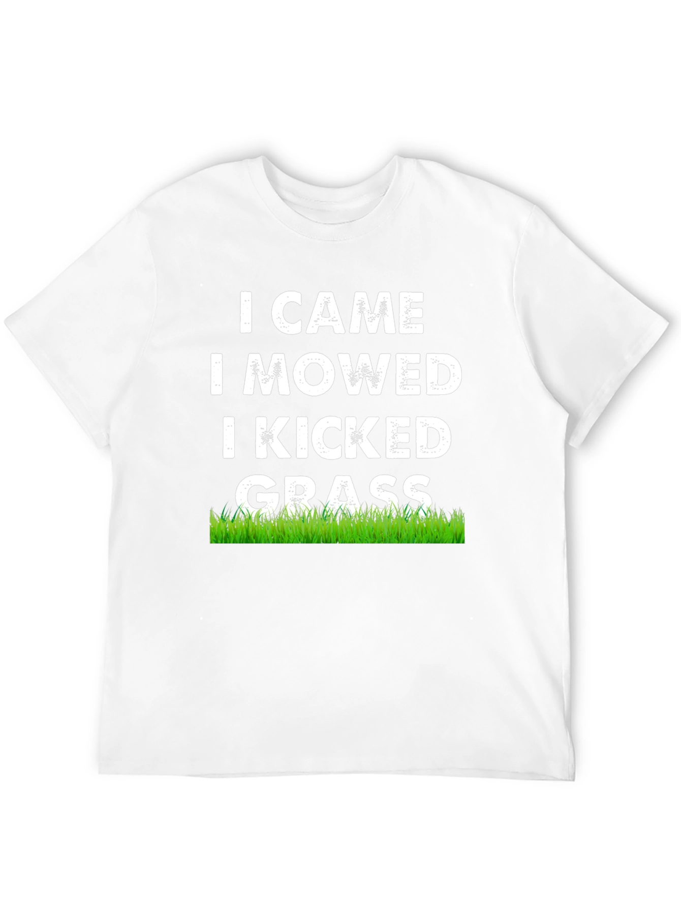 Black I Came I Mowed I Kicked Grass T-Shirt view 12