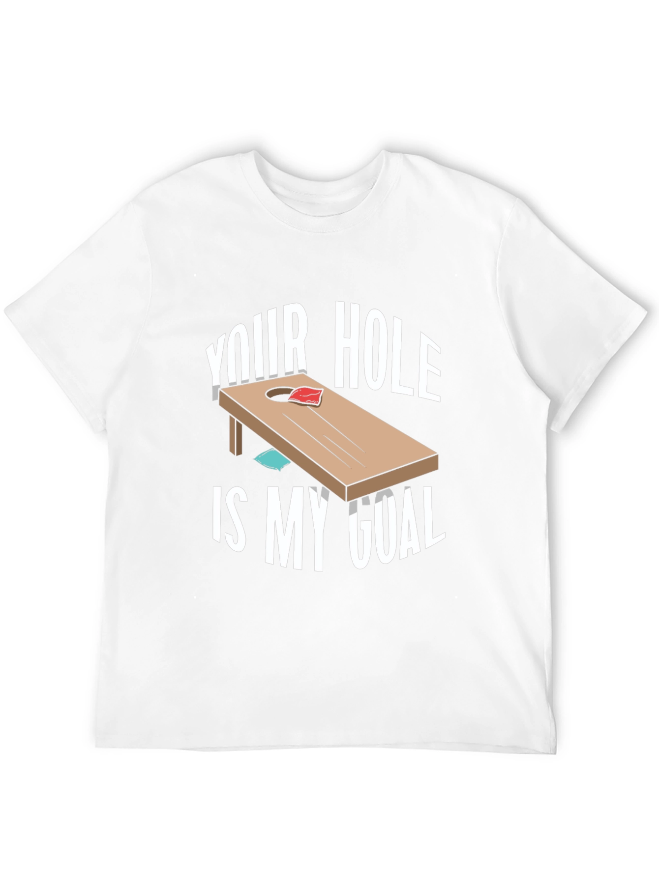 Black Your Hole Is My Goal Cornhole T-Shirt view 12
