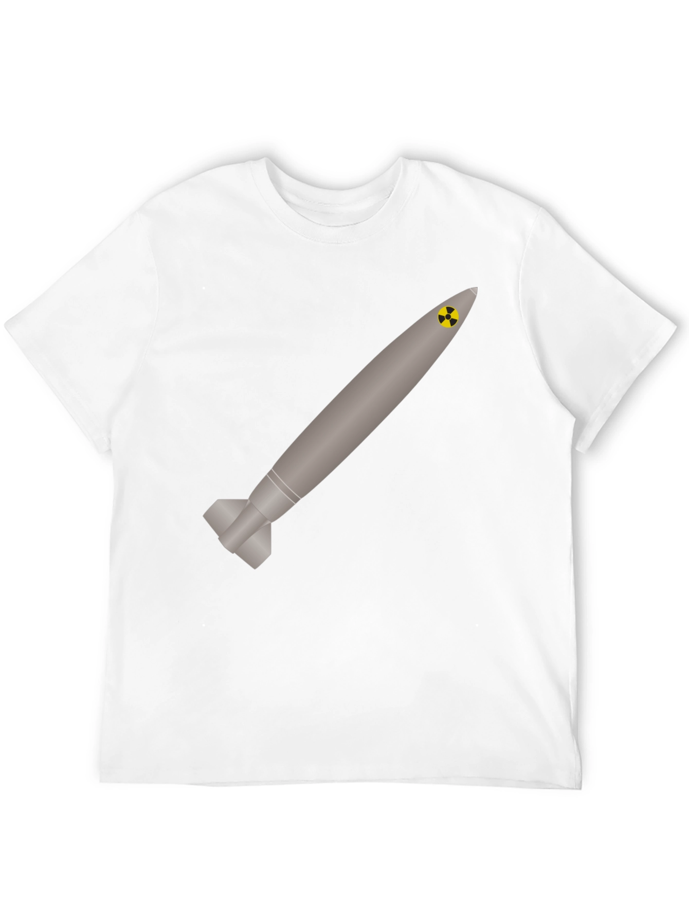 Black Nuclear Missile Graphic Tee - Black view 12