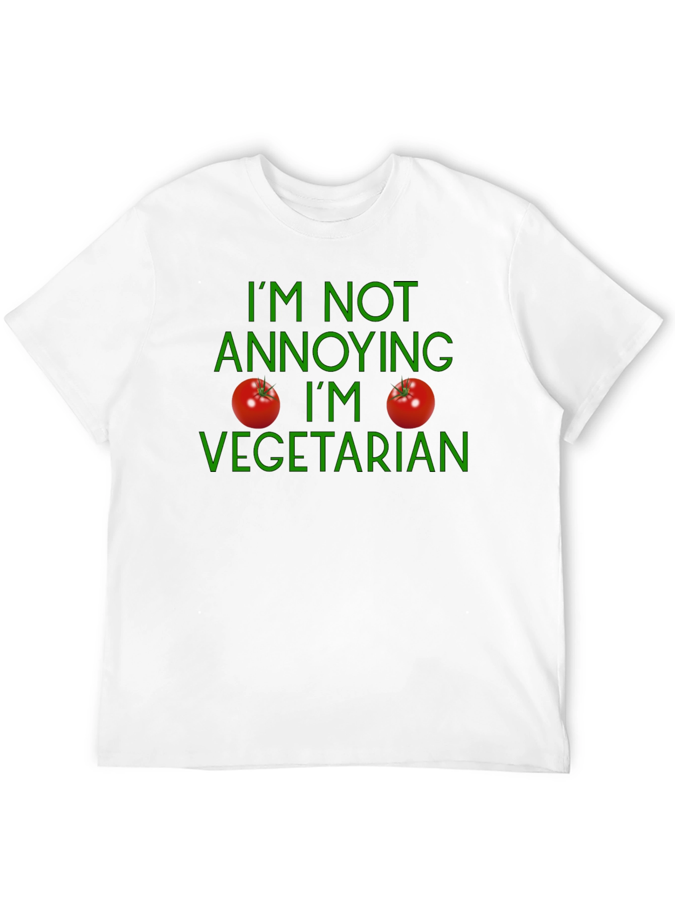 Black Vegetarian Statement T-Shirt - Soft Cotton Casual Wear view 12
