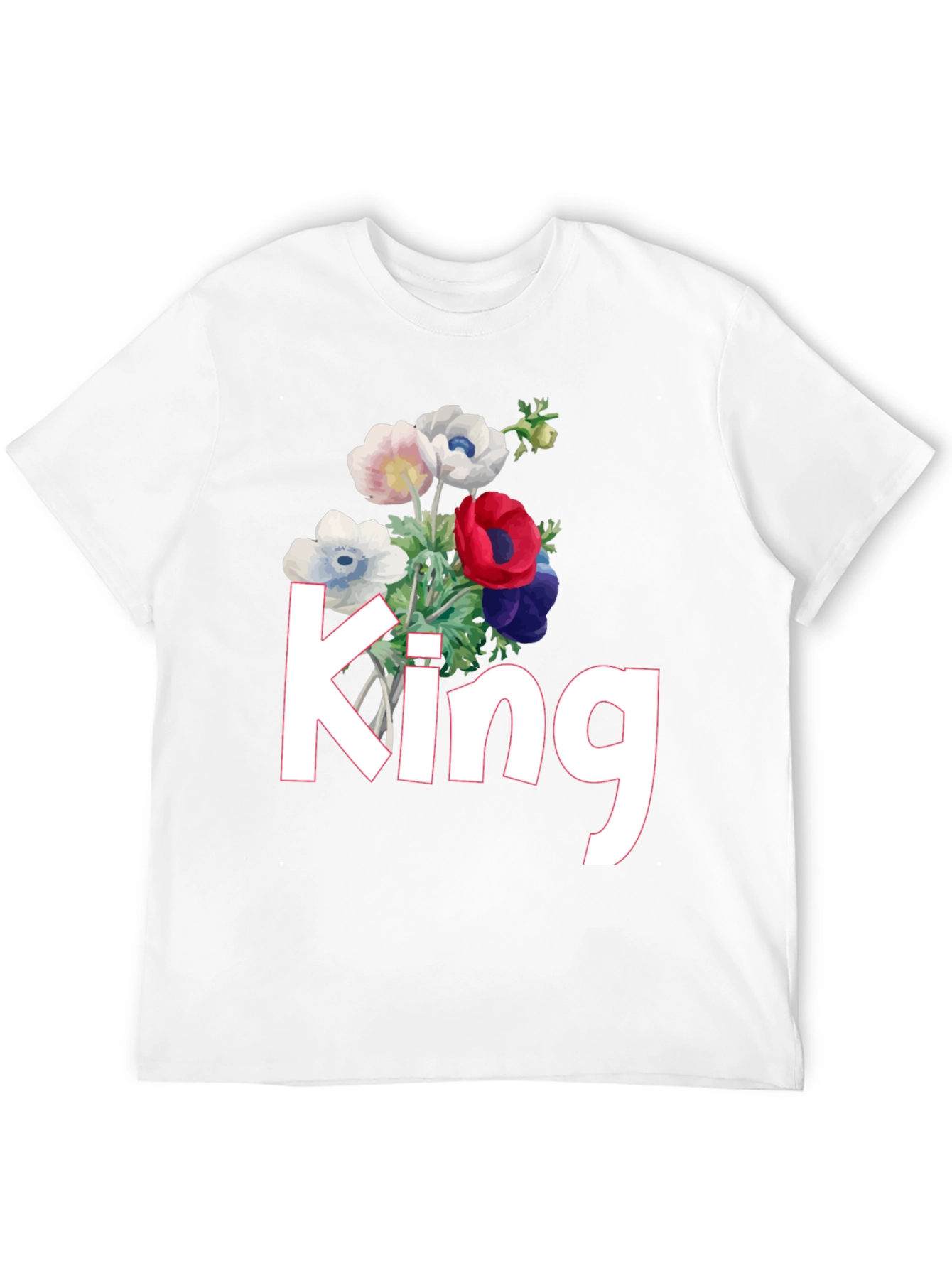 Black Floral King T-Shirt view 12