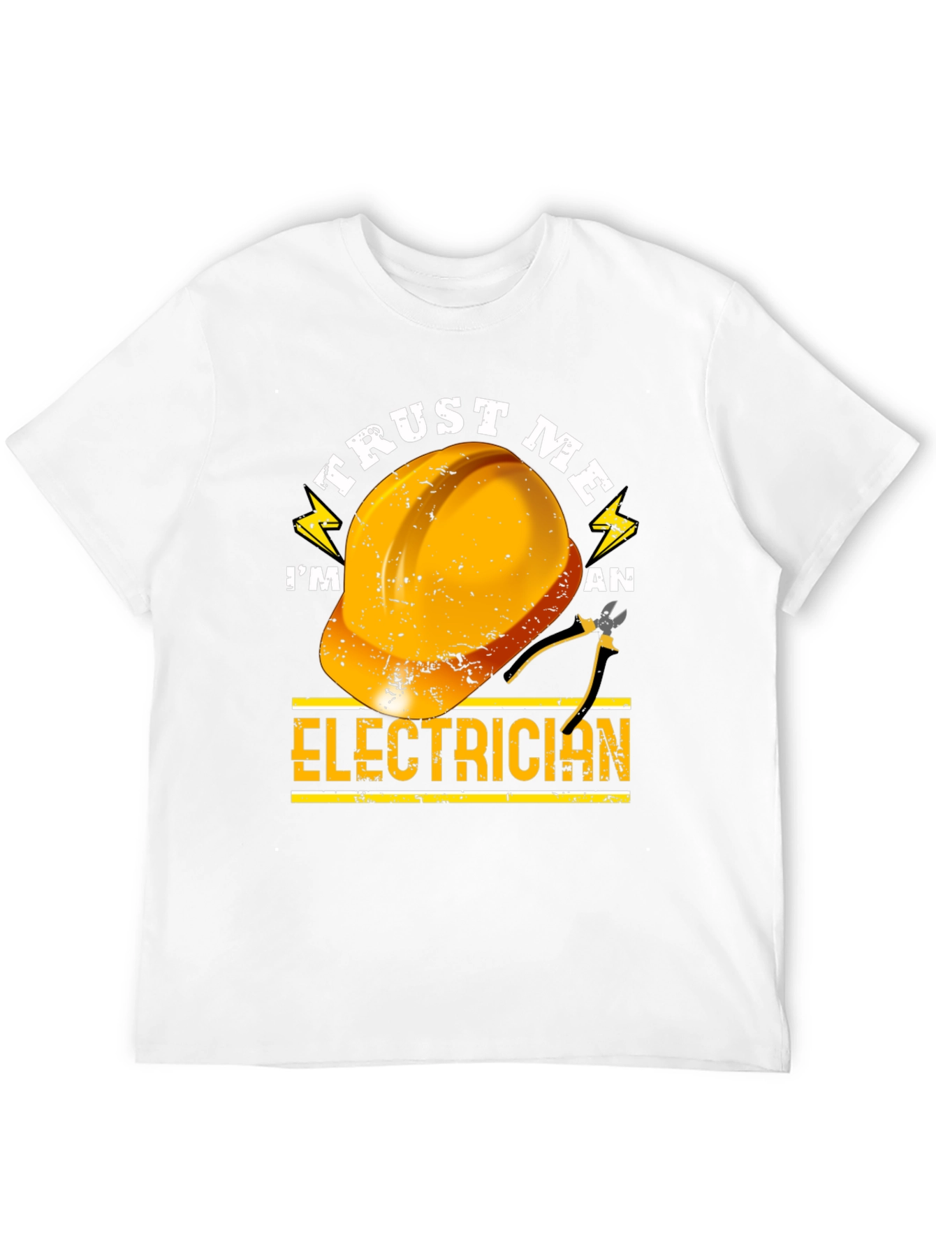 Black Trust Me I'm an Electrician T-Shirt view 12