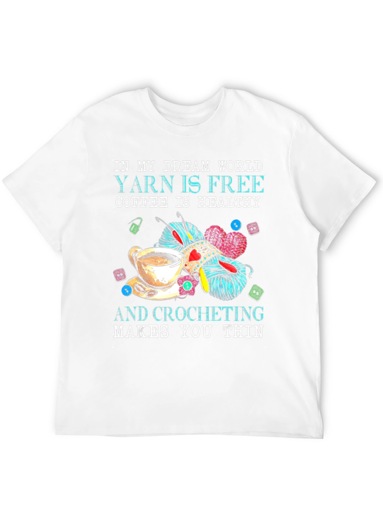 Black Dream World Crochet T-Shirt view 12