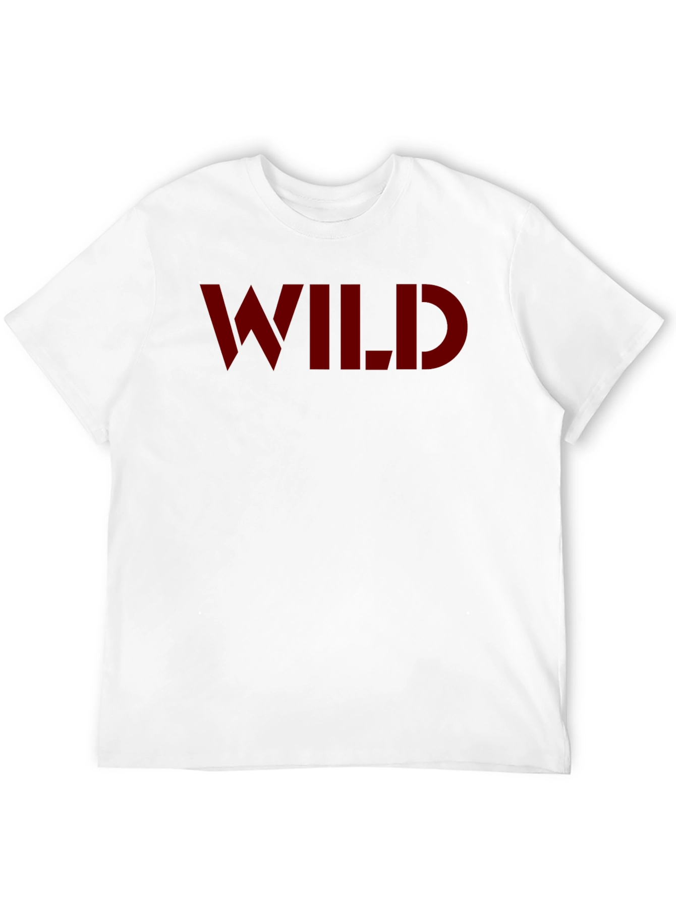 Black Bold WILD Graphic Tee - Classic Crew Neck T-Shirt view 12