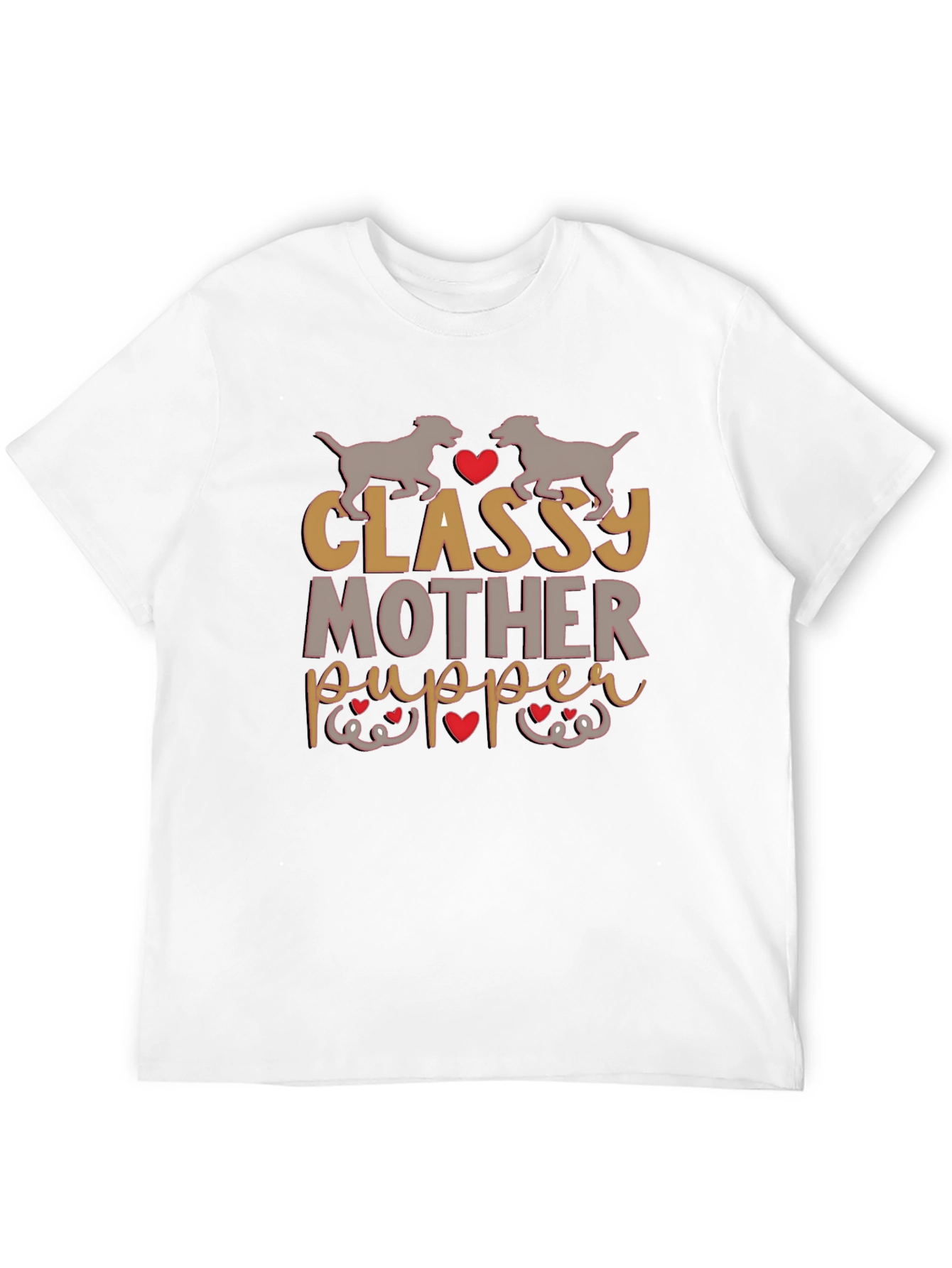 Black Classy Mother Pupper Graphic Tee view 12
