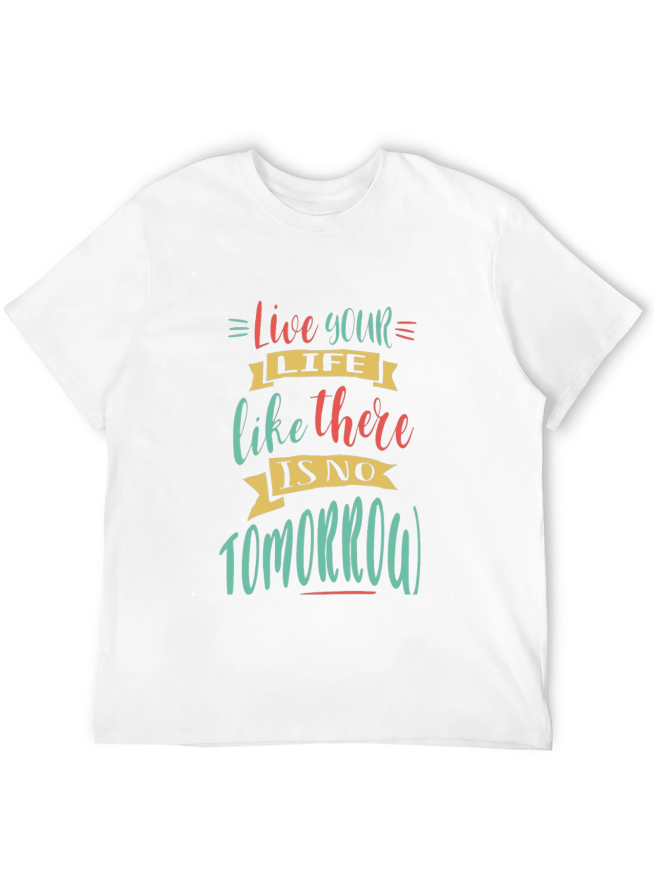 Black Live Your Life Graphic Tee view 12