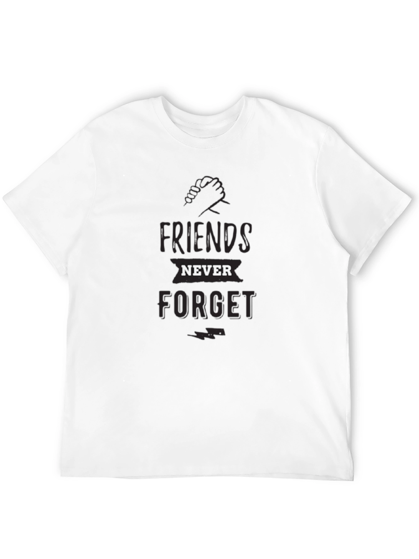 Black Friends Never Forget Black Graphic Tee view 12