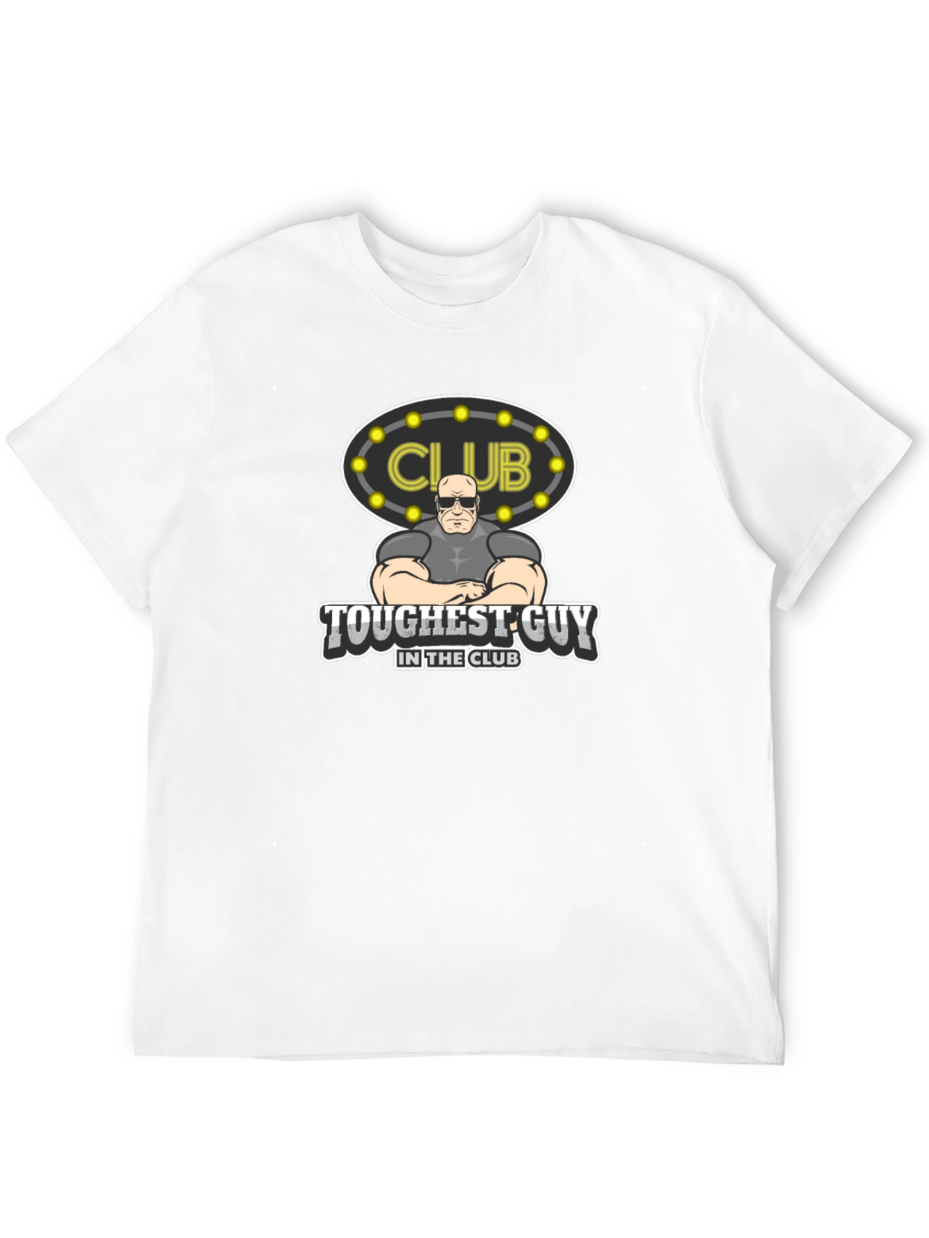 Black Toughest Guy in the Club Graphic Tee view 12