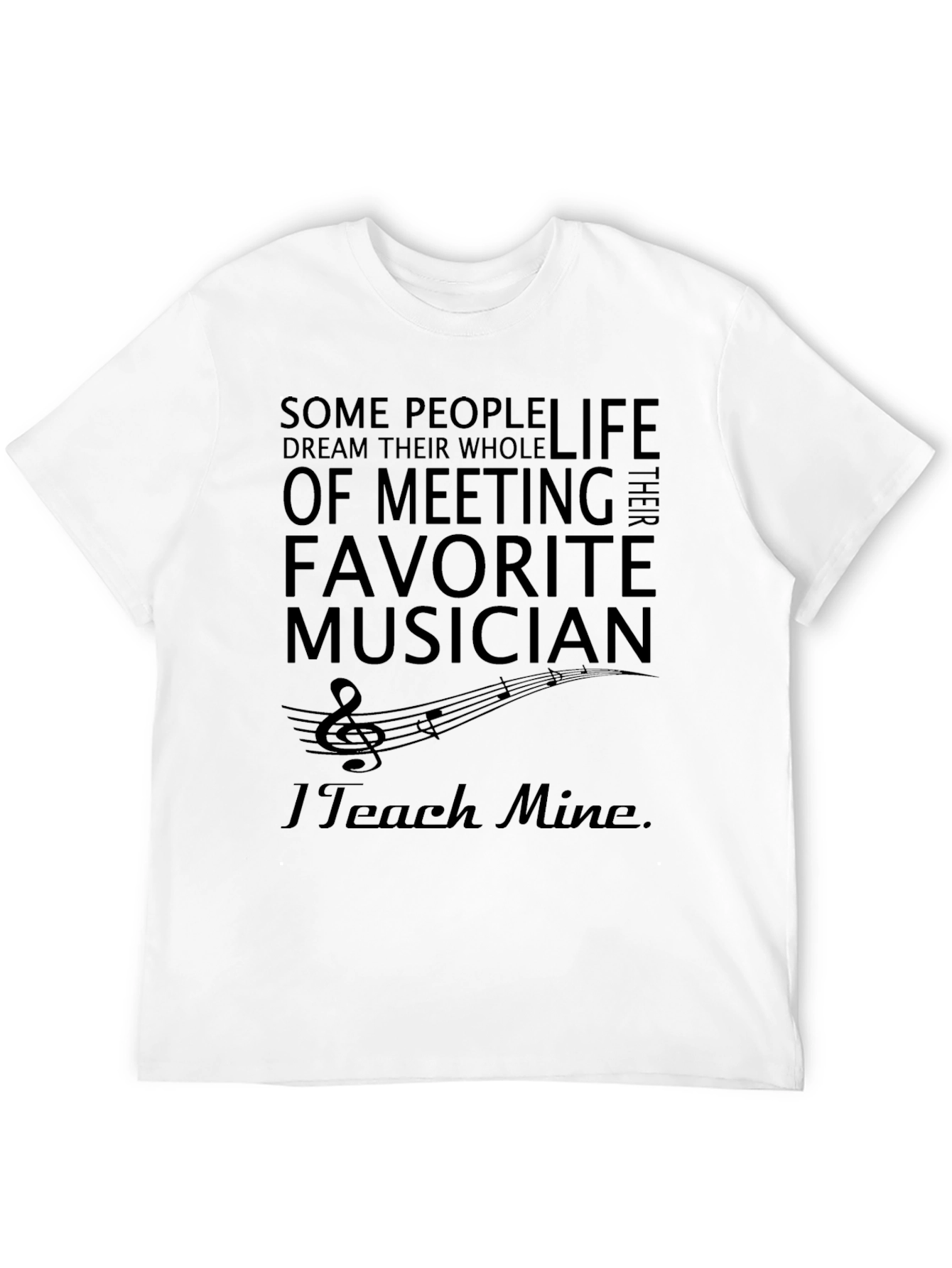 Black Musician Parent T-Shirt - I Teach Mine view 12