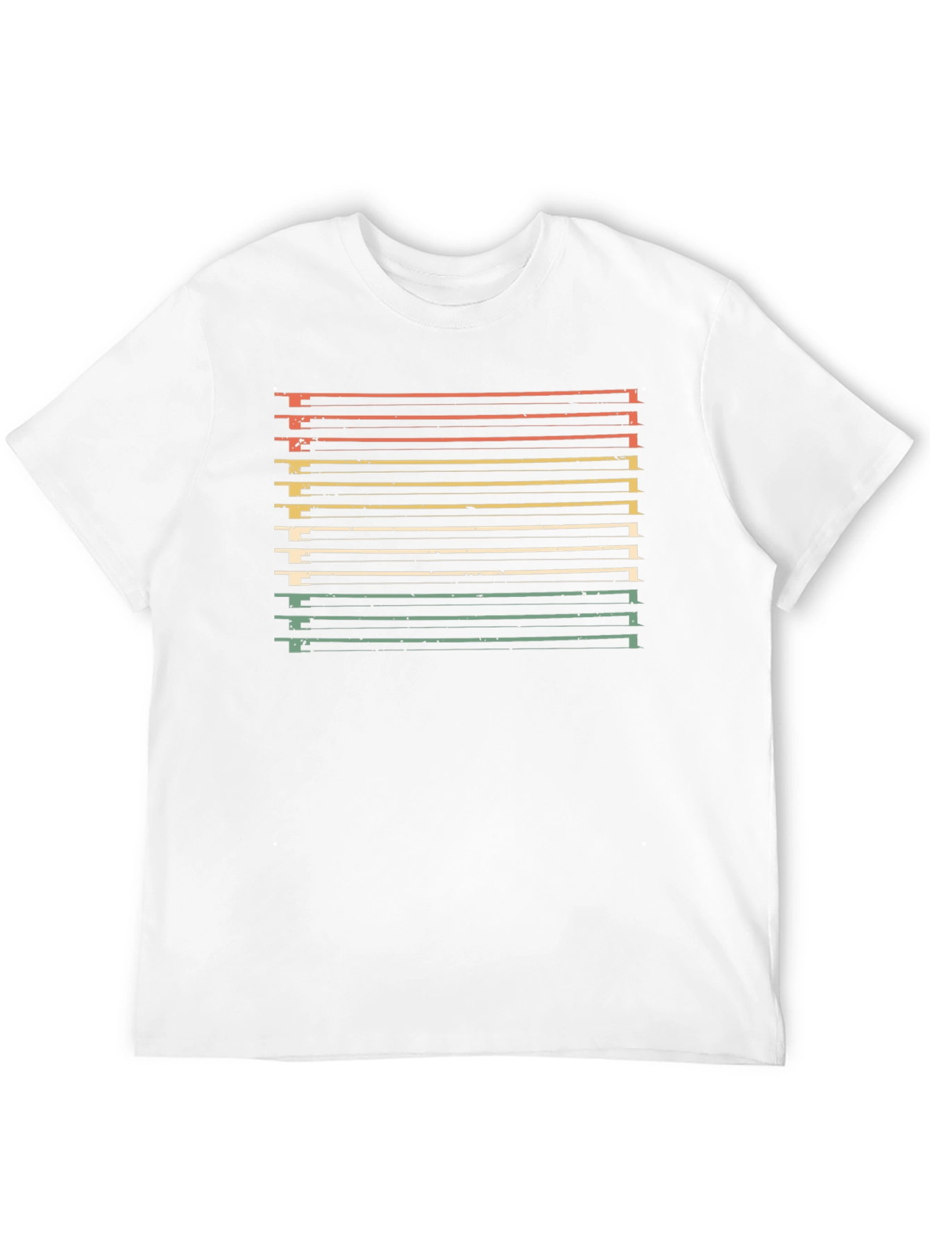 Black Retro Striped Graphic Tee - Vintage Inspired Black T-Shirt view 12