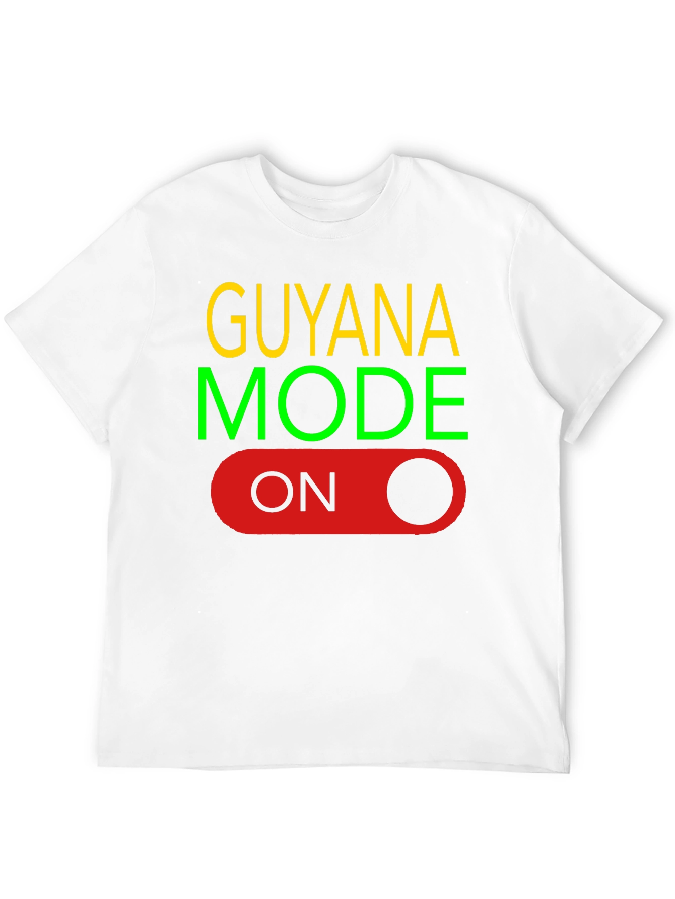 Black Guyana Mode On Black T-Shirt view 12