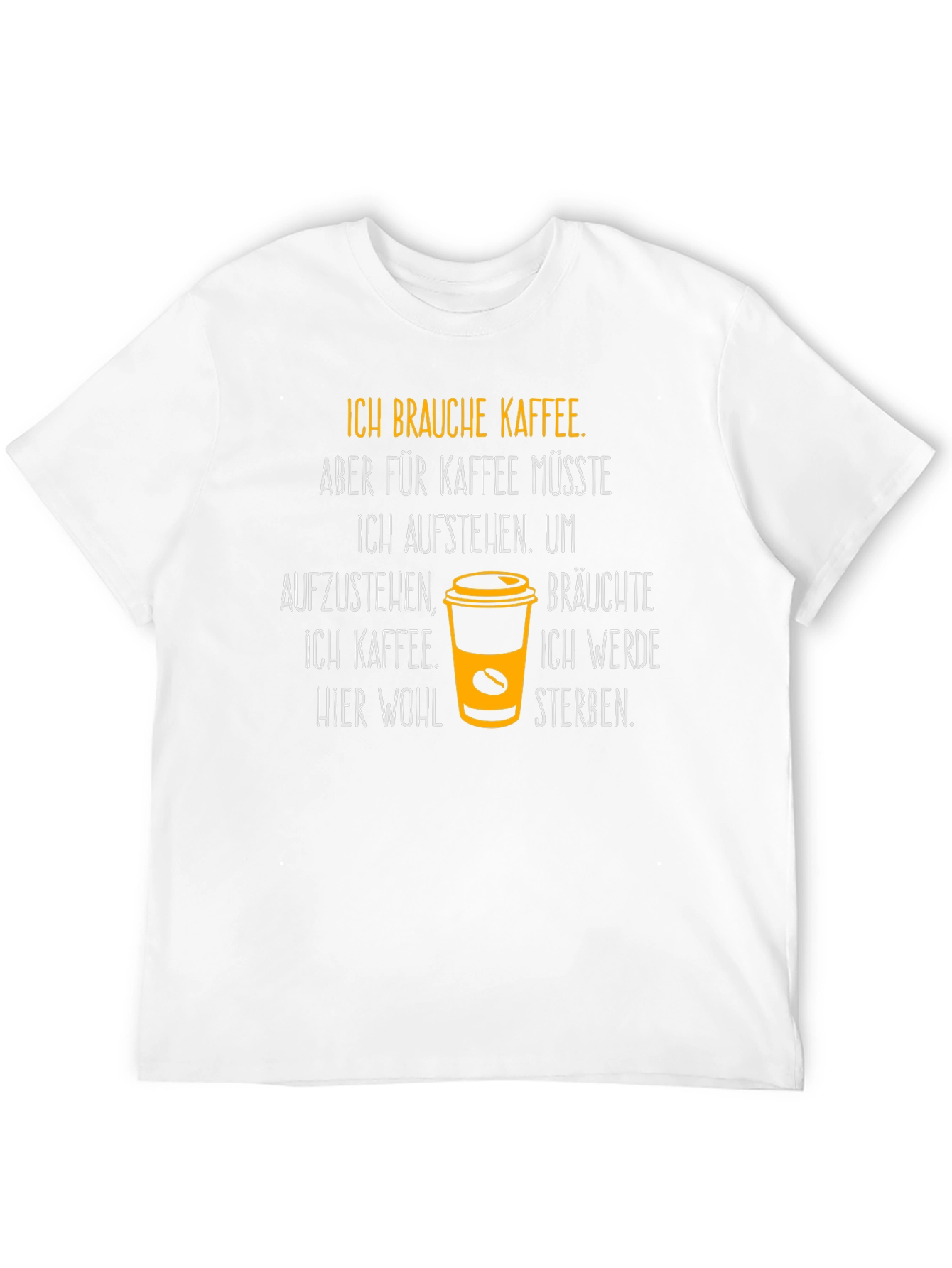 Black Ich Brauche Kaffee T-Shirt - Coffee Lover Tee view 12