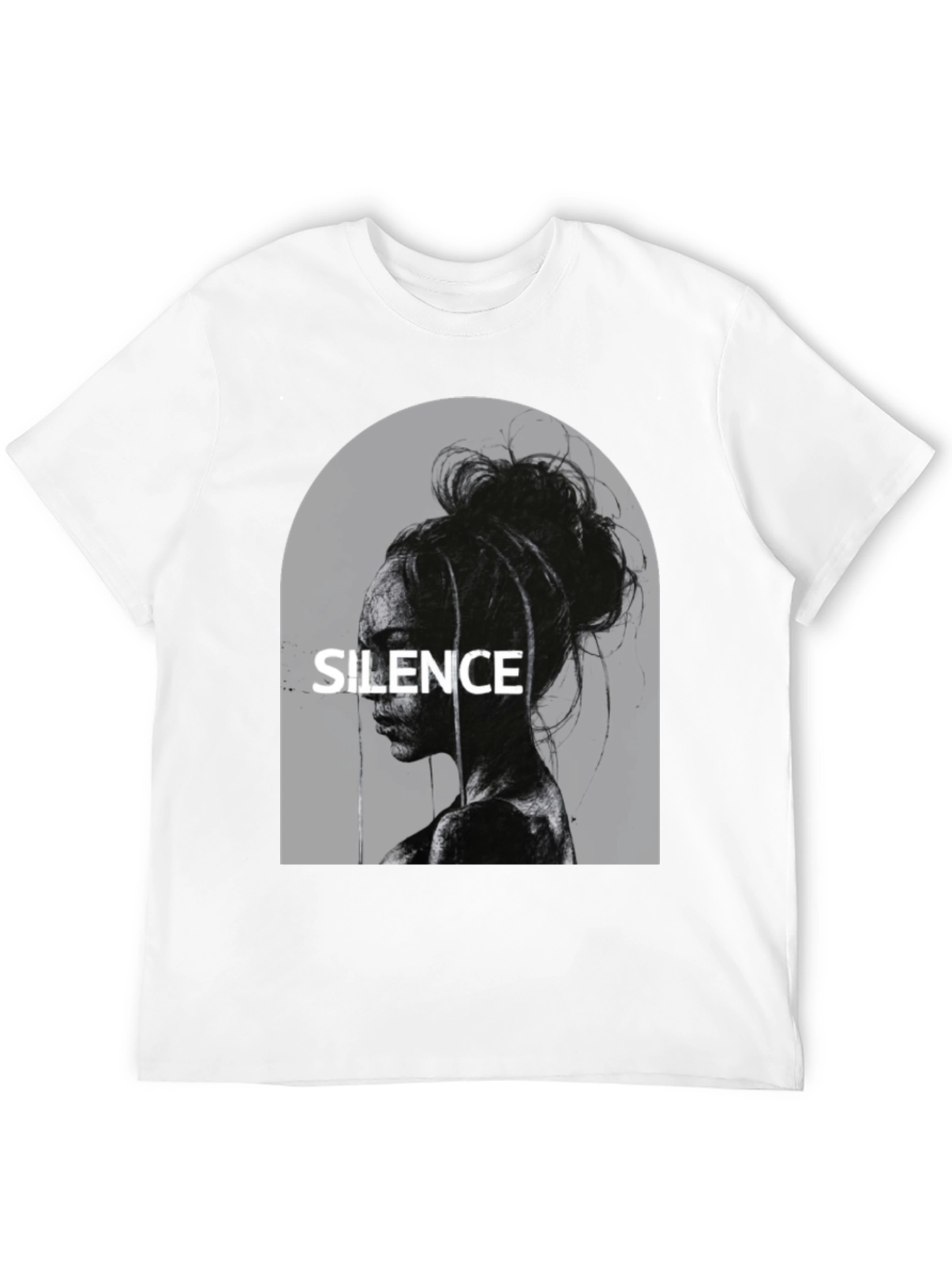 Black Silence Graphic T-Shirt - Stylish Unisex Tee view 12
