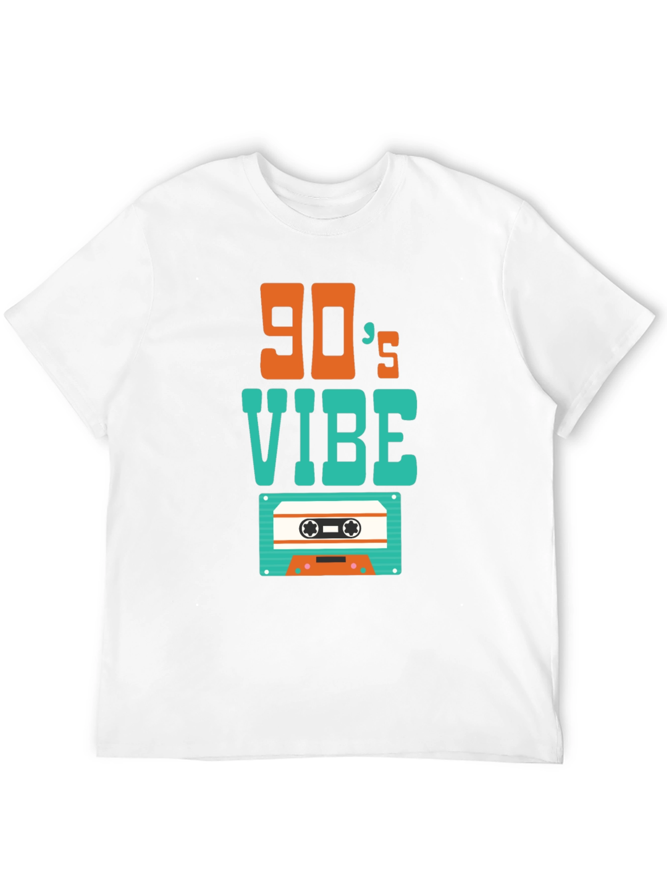 90's Vibe Graphic T-Shirt Retro Cassette Tape Design - 12