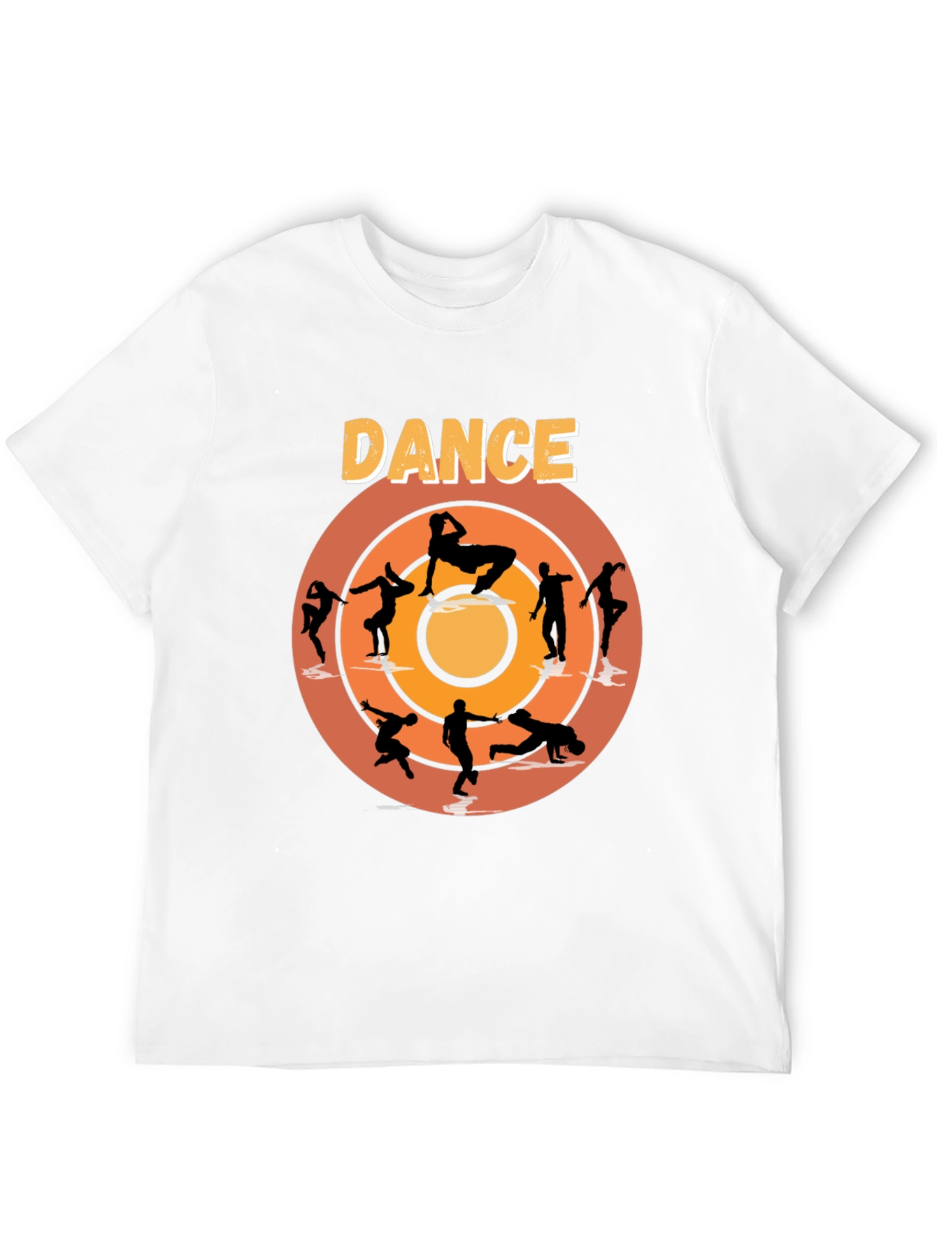 Black Dance Silhouette Graphic Tee - Stylish Cotton T-Shirt view 12