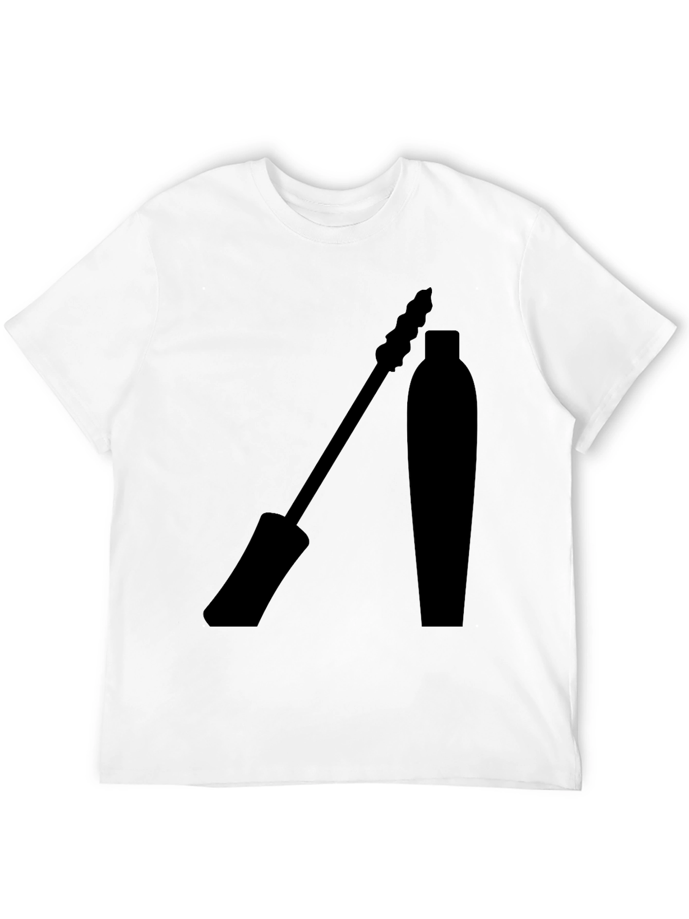 Black Mascara Graphic Tee - Stylish Eyelash Design T-Shirt view 12