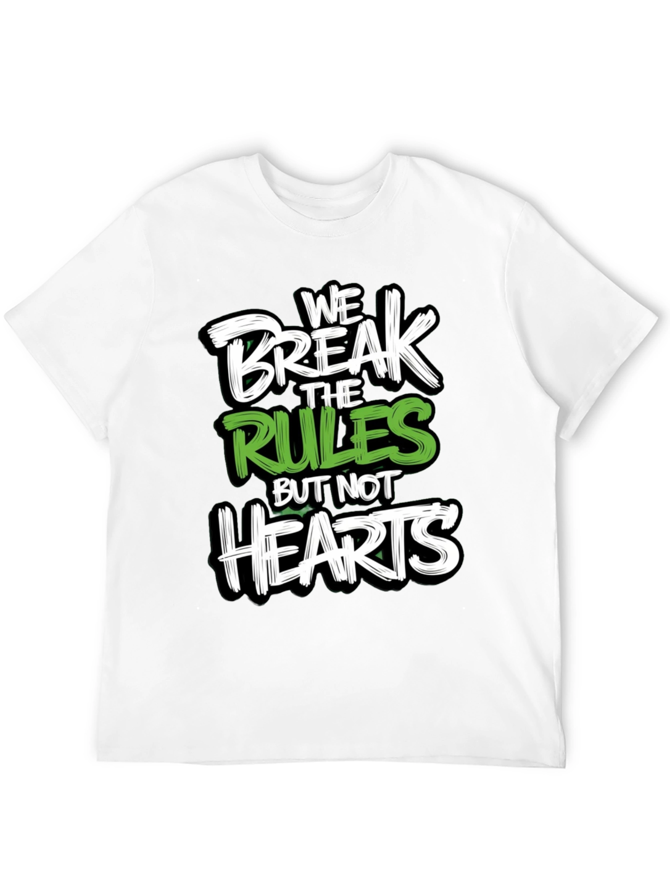 Black Break the Rules T-Shirt - Graphic Tee view 12