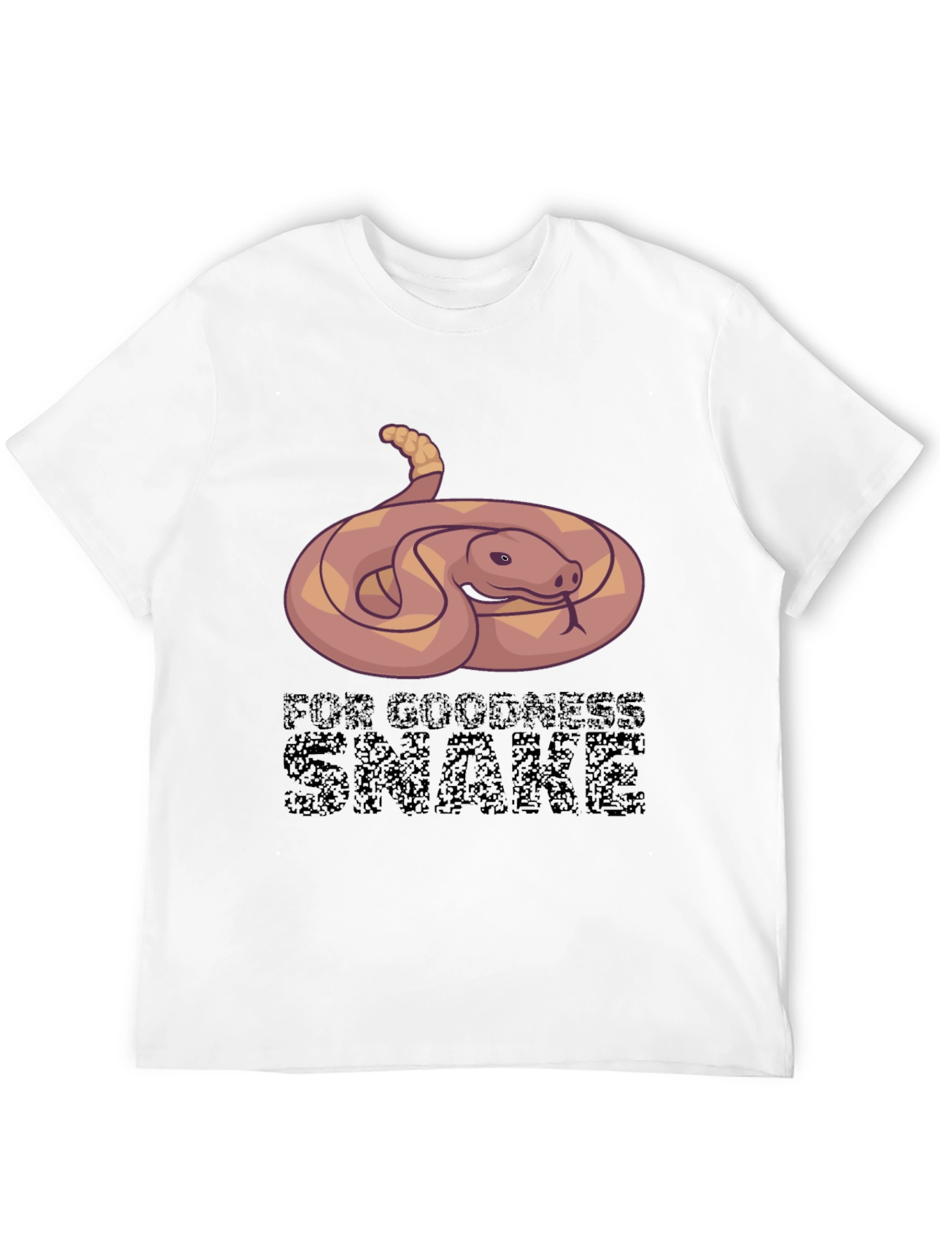 Black Funny Snake Graphic Tee - For Goodness Snake T-Shirt view 12
